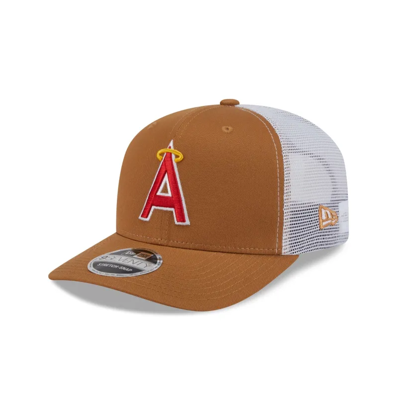 Los Angeles Angels Bronze 9SEVENTY Trucker Hat sold by New Era