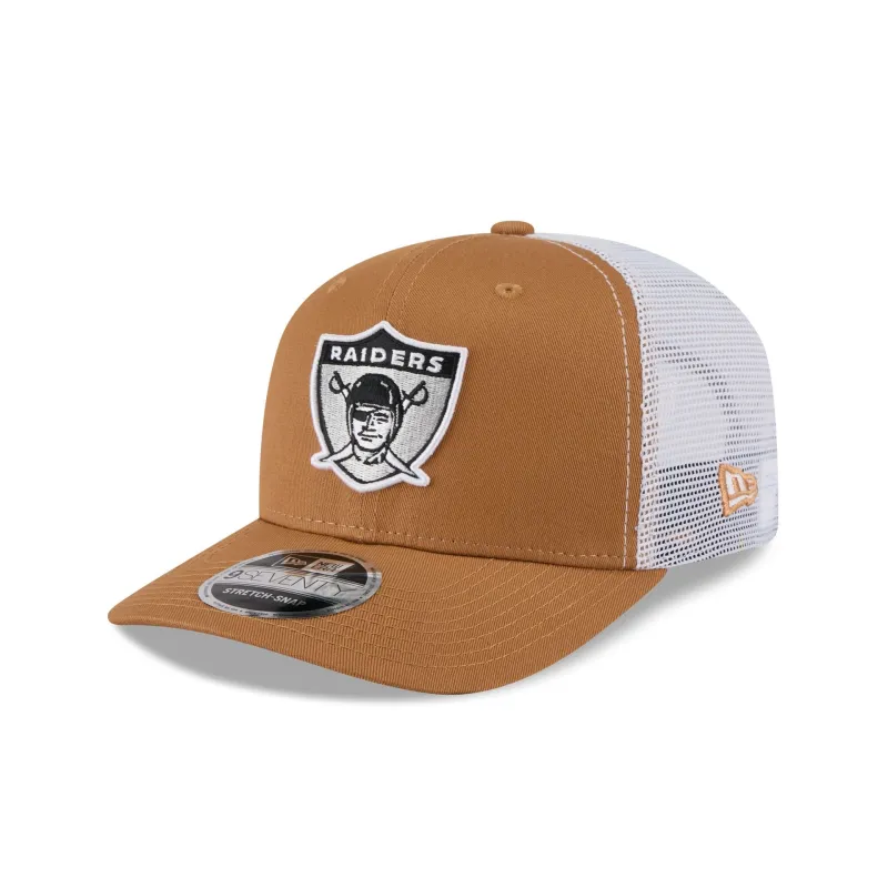 Las Vegas Raiders Bronze 9SEVENTY Trucker Hat sold by New Era