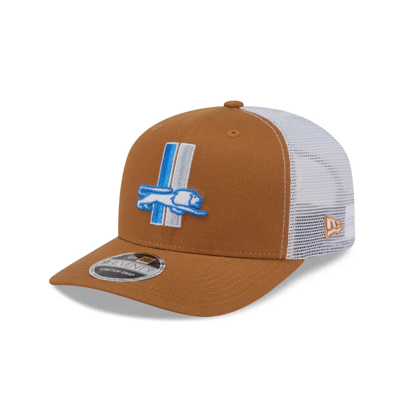 Detroit Lions Bronze 9SEVENTY Trucker Hat sold by New Era
