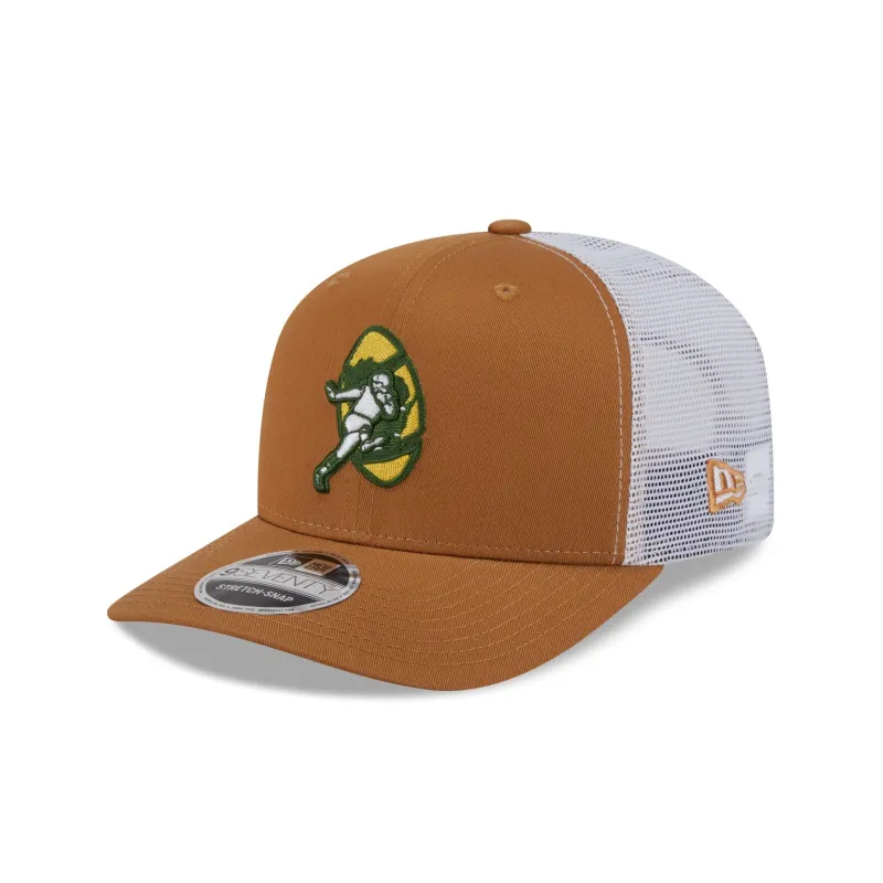 Green Bay Packers Bronze 9SEVENTY Trucker Hat sold by New Era