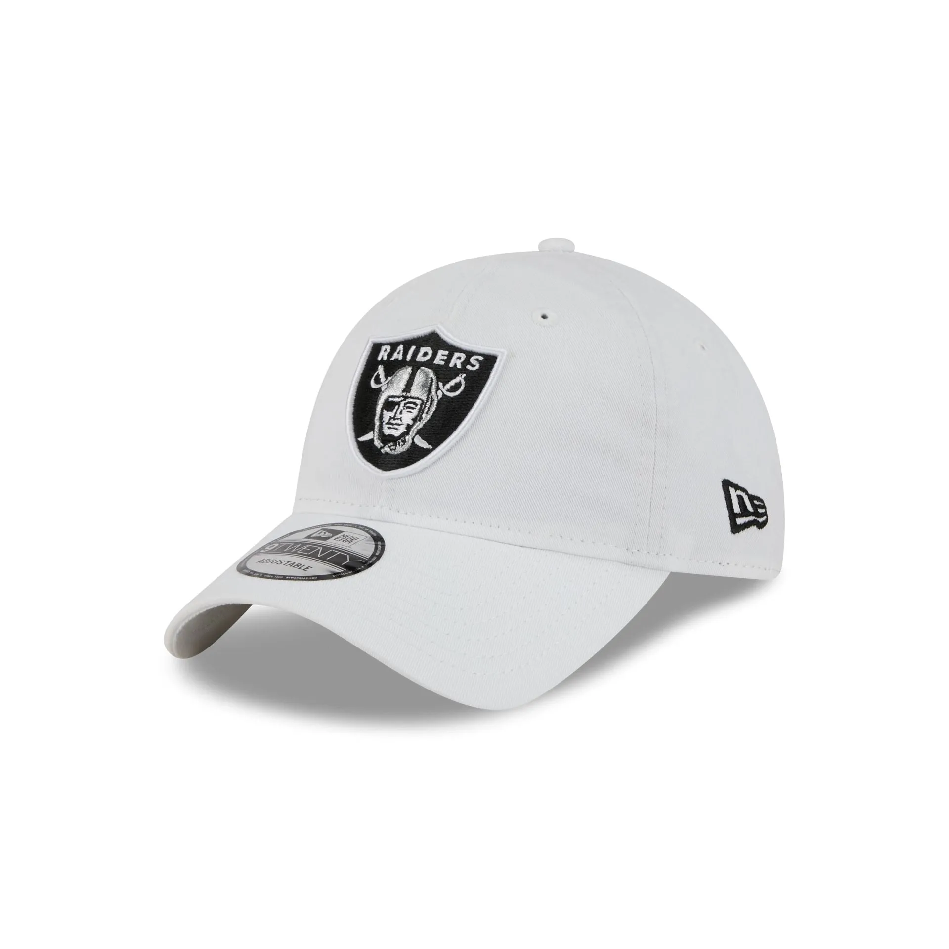 Las Vegas Raiders White 9TWENTY Adjustable Hat sold by New Era