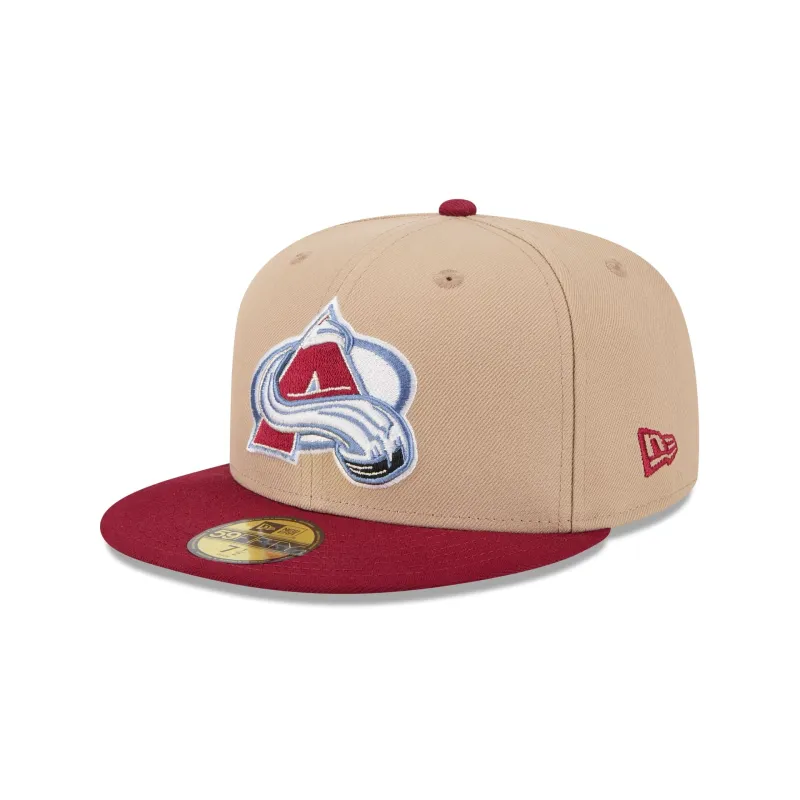 Colorado Avalanche Camel 59FIFTY Fitted Hat sold by New Era