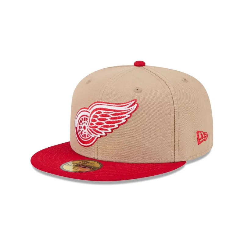 Detroit Red Wings Camel 59FIFTY Fitted Hat sold by New Era