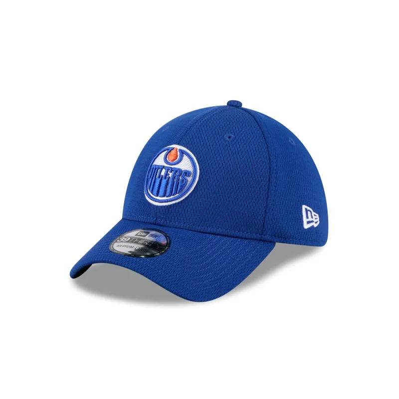 Edmonton Oilers Blue 39THIRTY Stretch Fit Hat sold by New Era