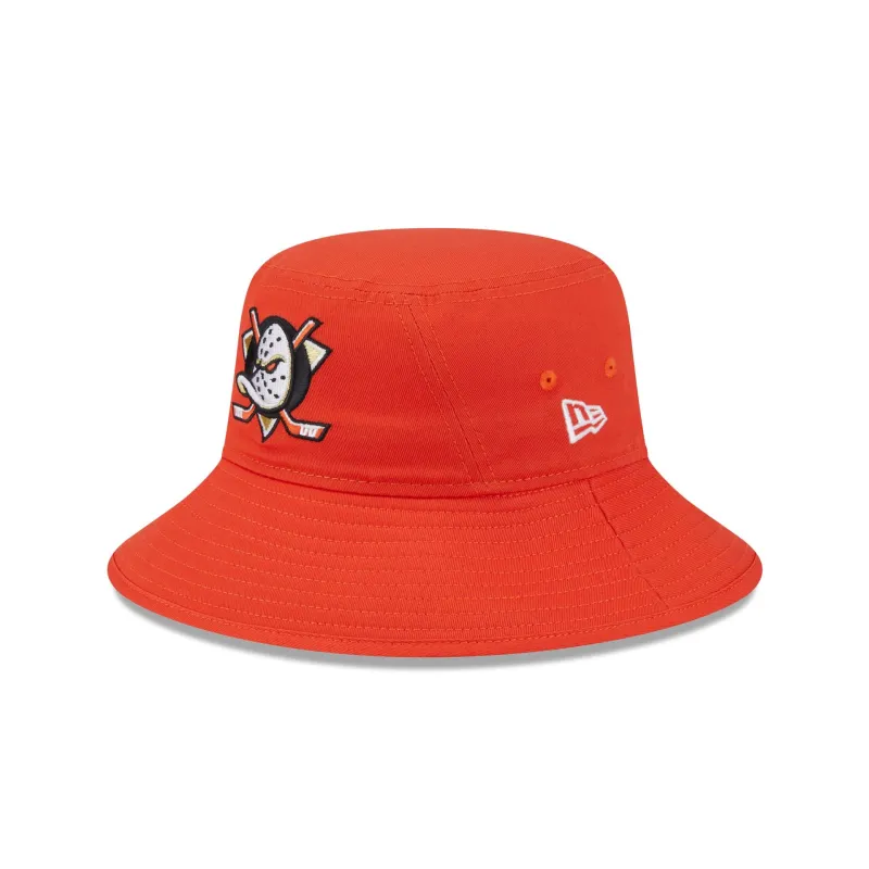 Anaheim Ducks Orange Bucket Hat Hat sold by New Era