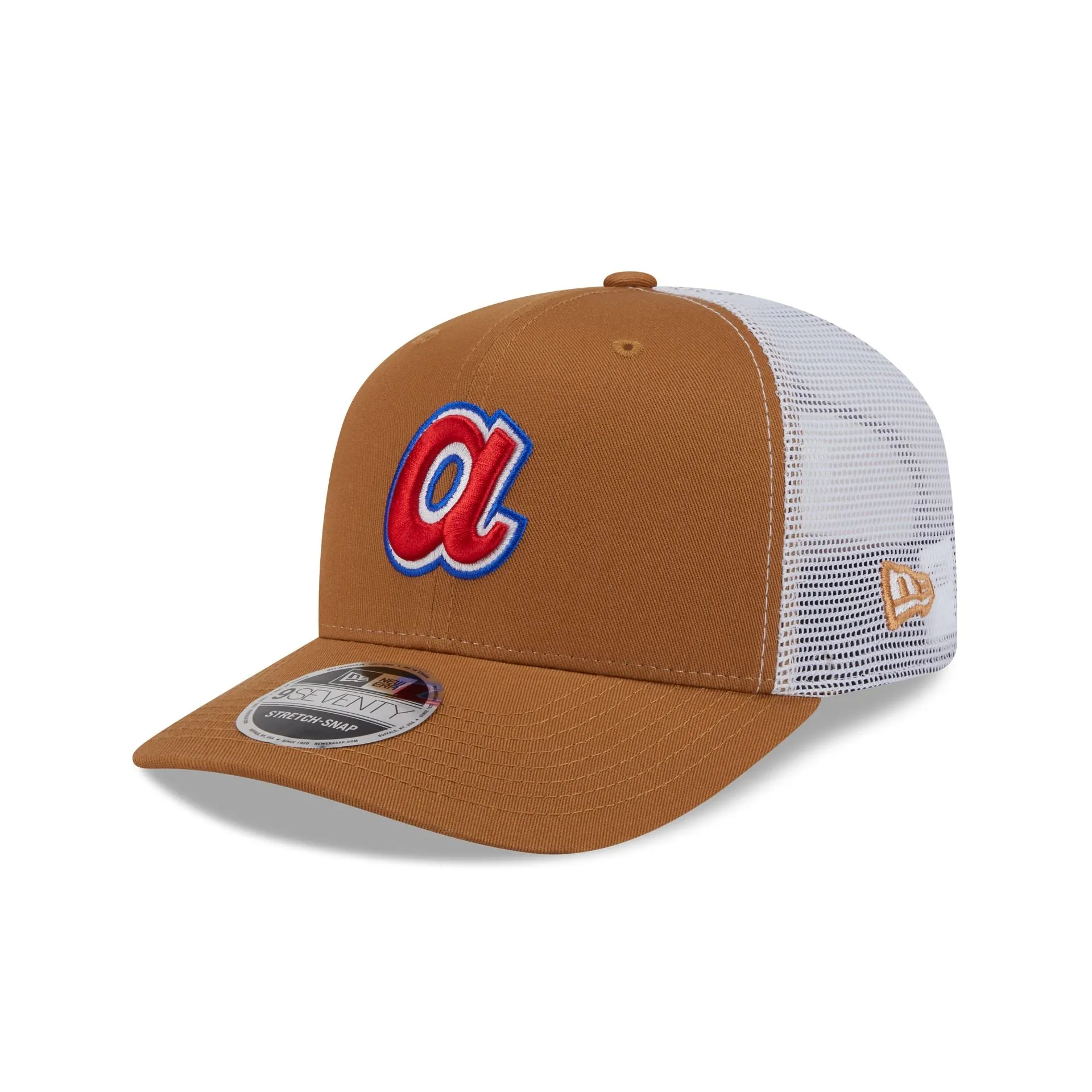 Atlanta Braves Bronze 9SEVENTY Trucker Hat sold by New Era