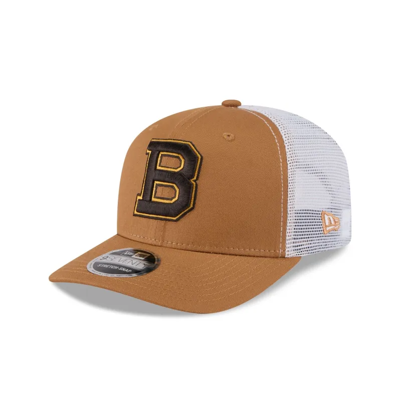 Boston Bruins Bronze 9SEVENTY Trucker Hat sold by New Era