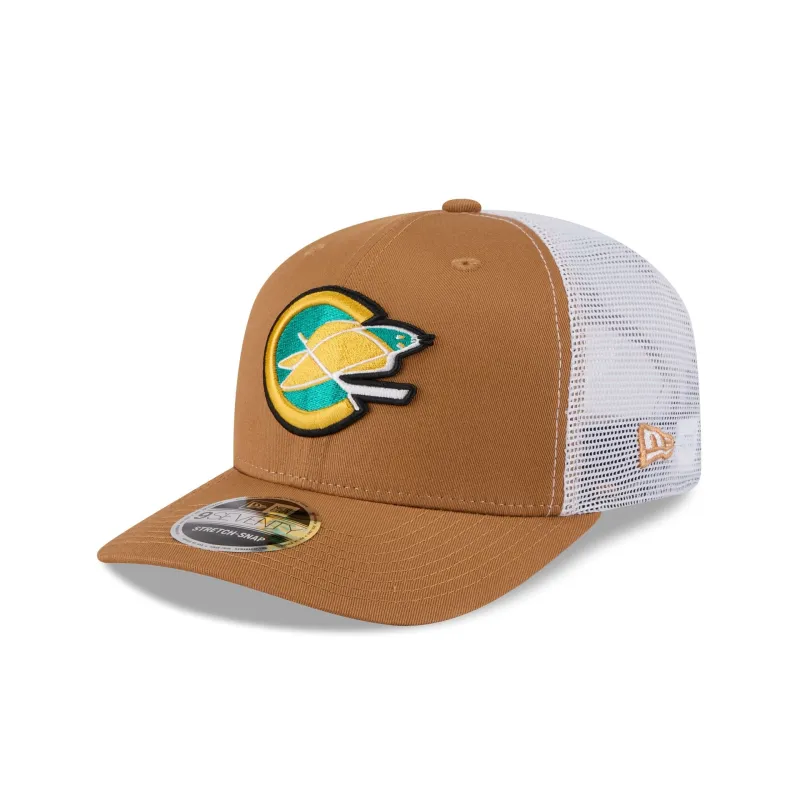 California Golden Seals Bronze 9SEVENTY Trucker Hat sold by New Era