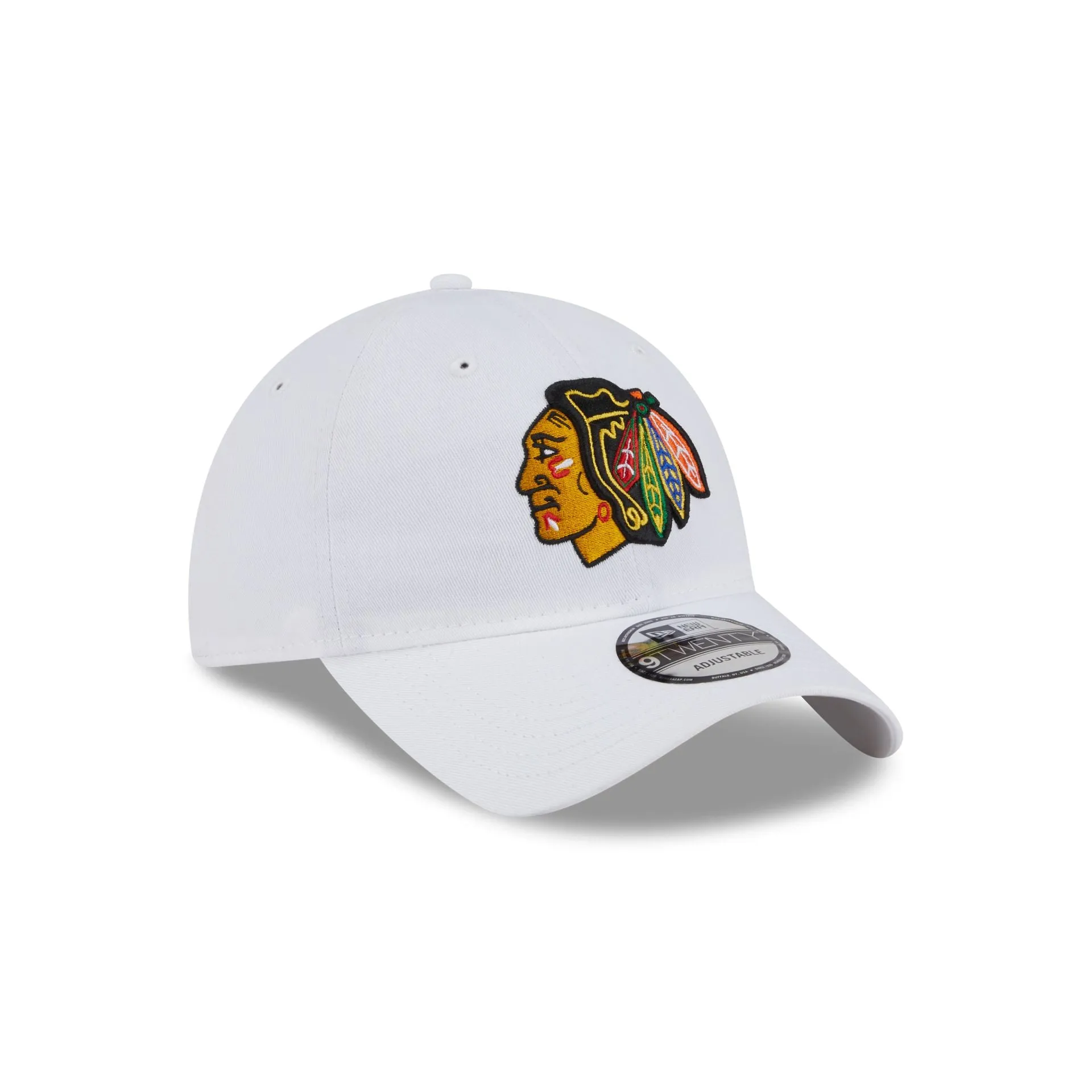Chicago Blackhawks White 9TWENTY Adjustable Hat sold by New Era product image thumbnail 3