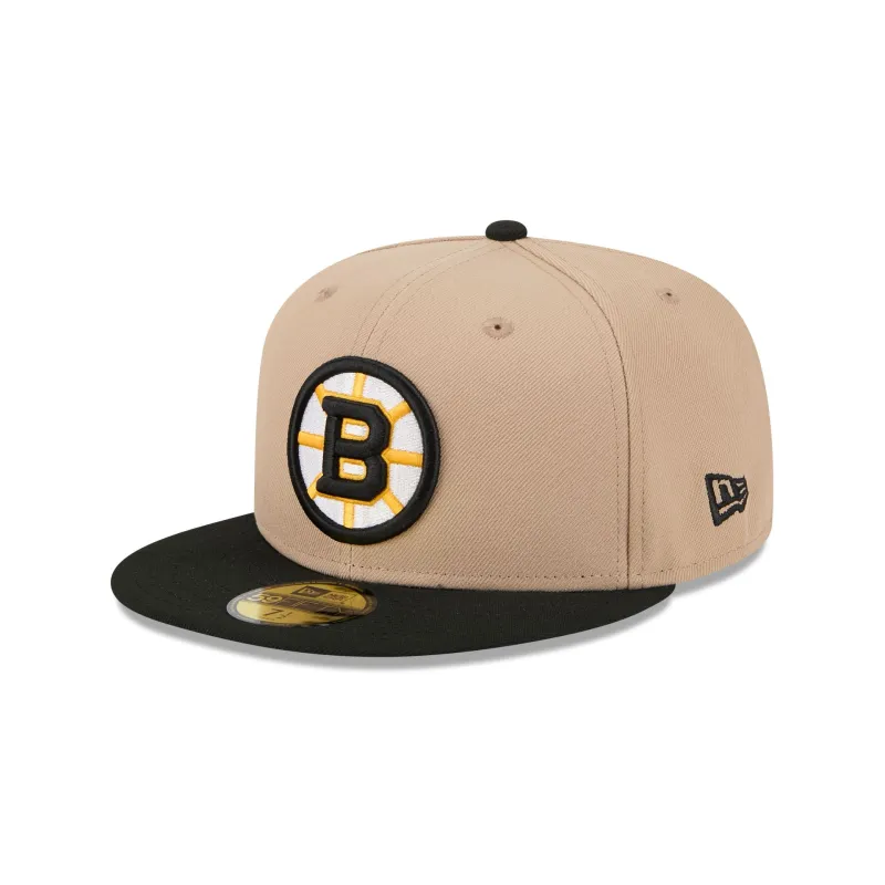 Boston Bruins Camel 59FIFTY Fitted Hat sold by New Era