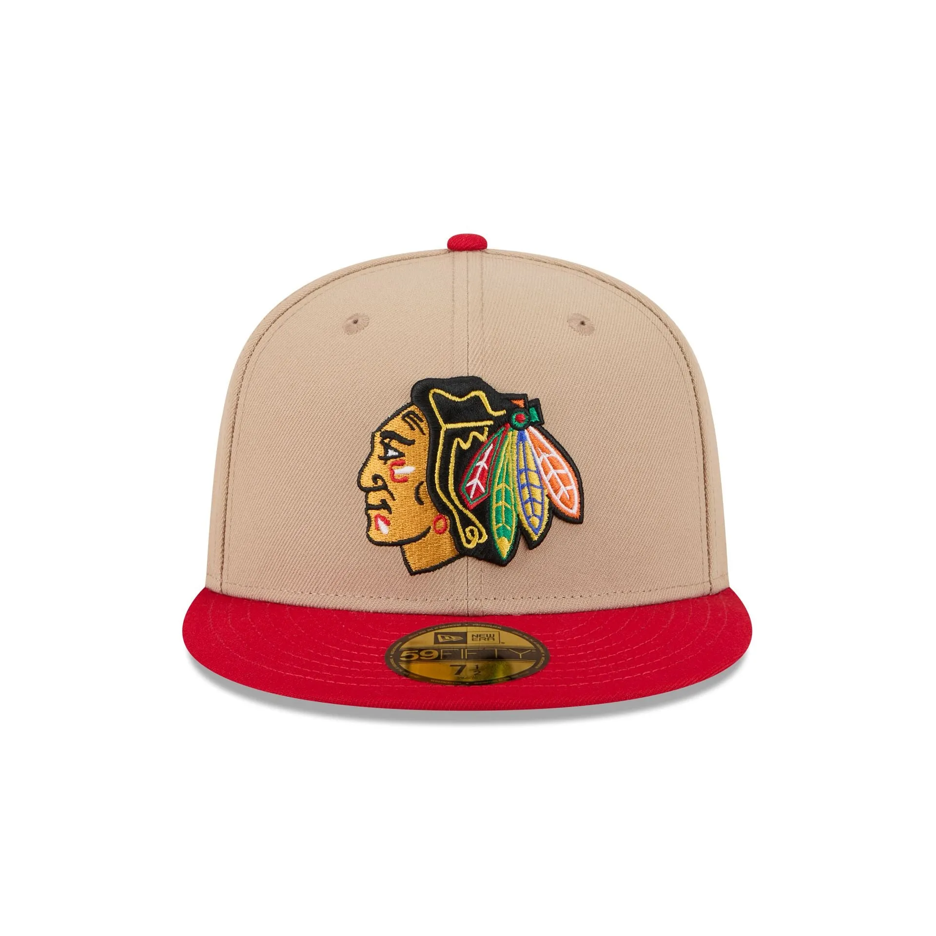 Chicago Blackhawks Camel 59FIFTY Fitted Hat sold by New Era product image thumbnail 2