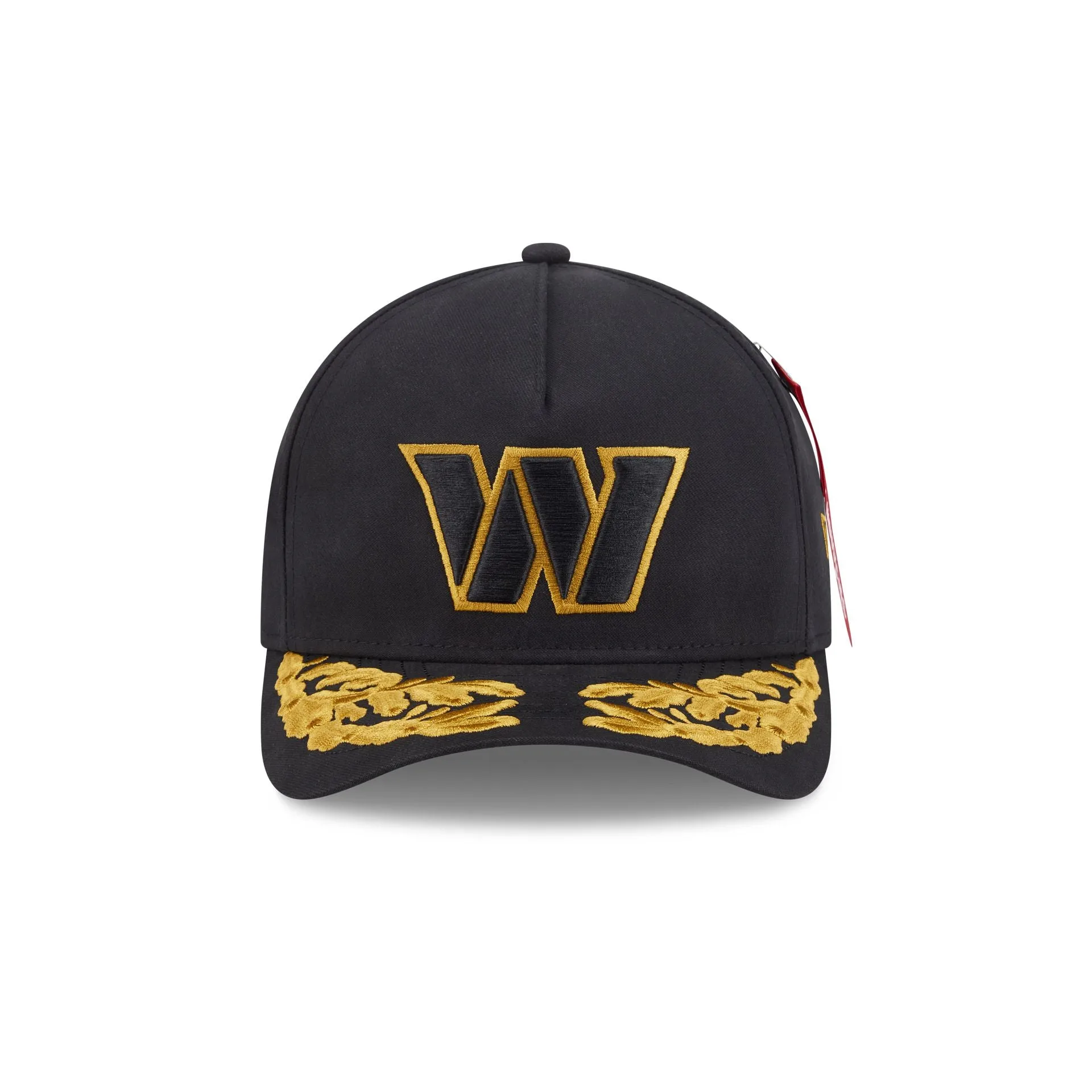 Alpha Industries x Washington Commanders Black 9FORTY M-Crown A-Frame Snapback Hat sold by New Era product image thumbnail 2