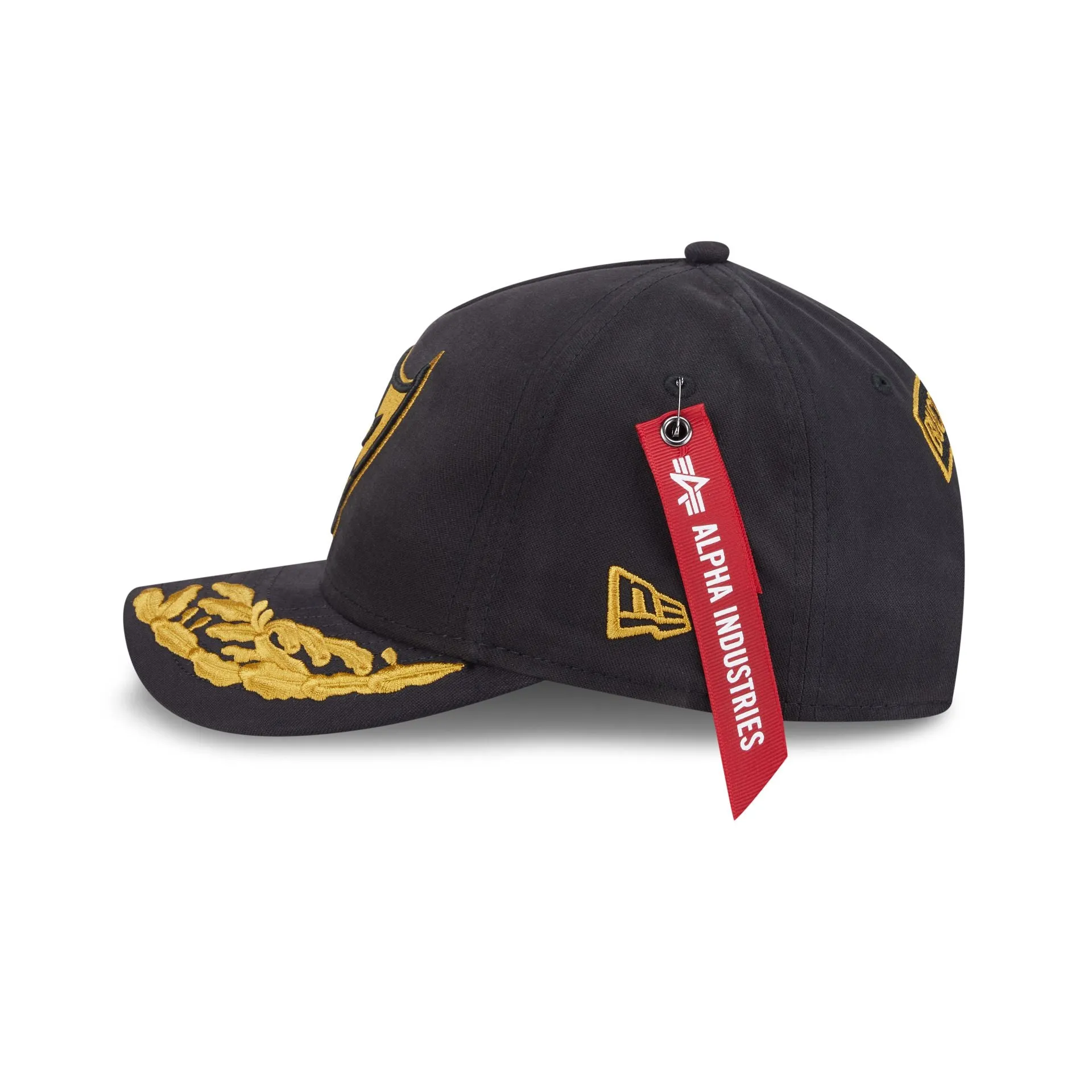 Alpha Industries x Tampa Bay Buccaneers Black 9FORTY M-Crown A-Frame Snapback Hat sold by New Era product image thumbnail 4