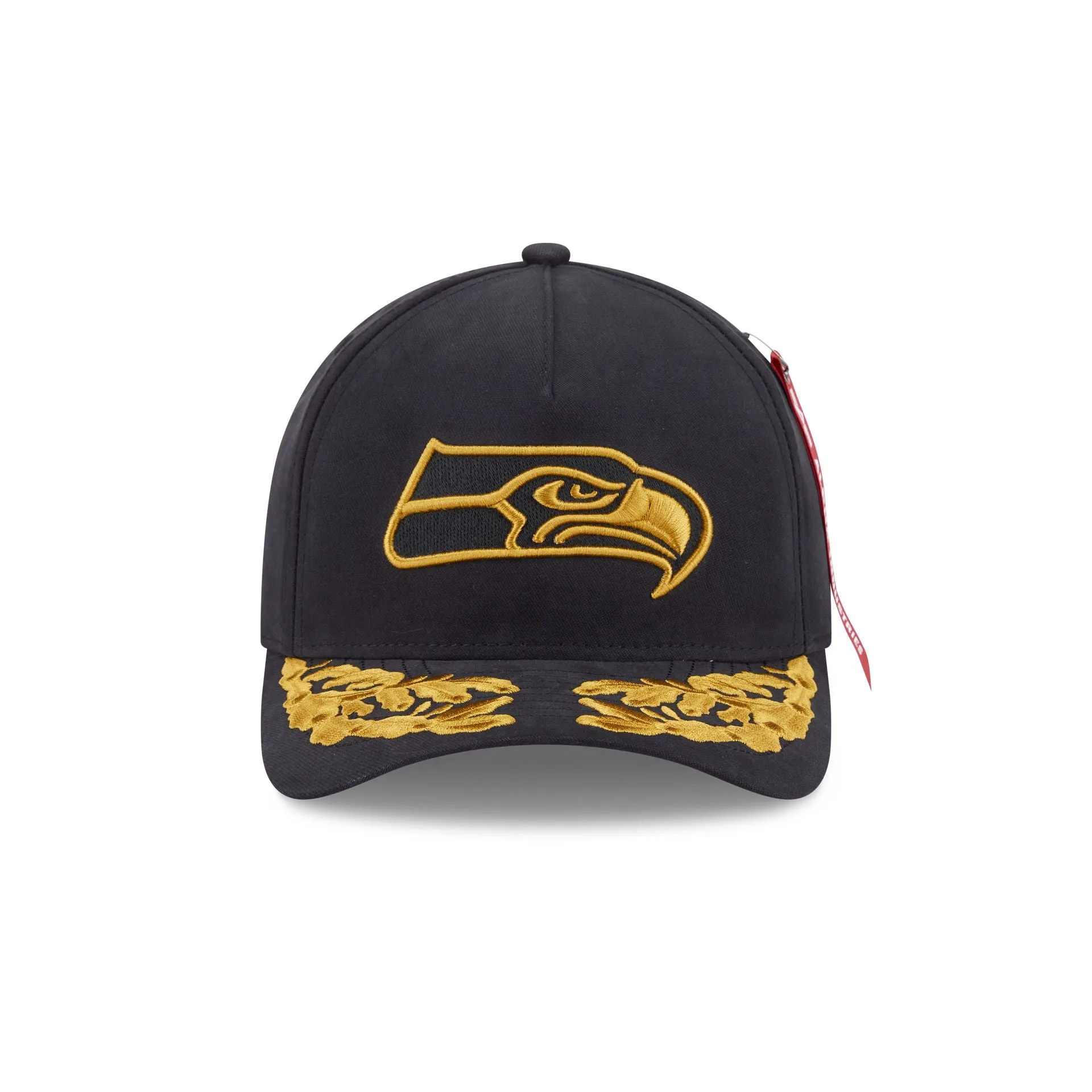 Alpha Industries x Seattle Seahawks Black 9FORTY M-Crown A-Frame Snapback Hat sold by New Era product image thumbnail 2