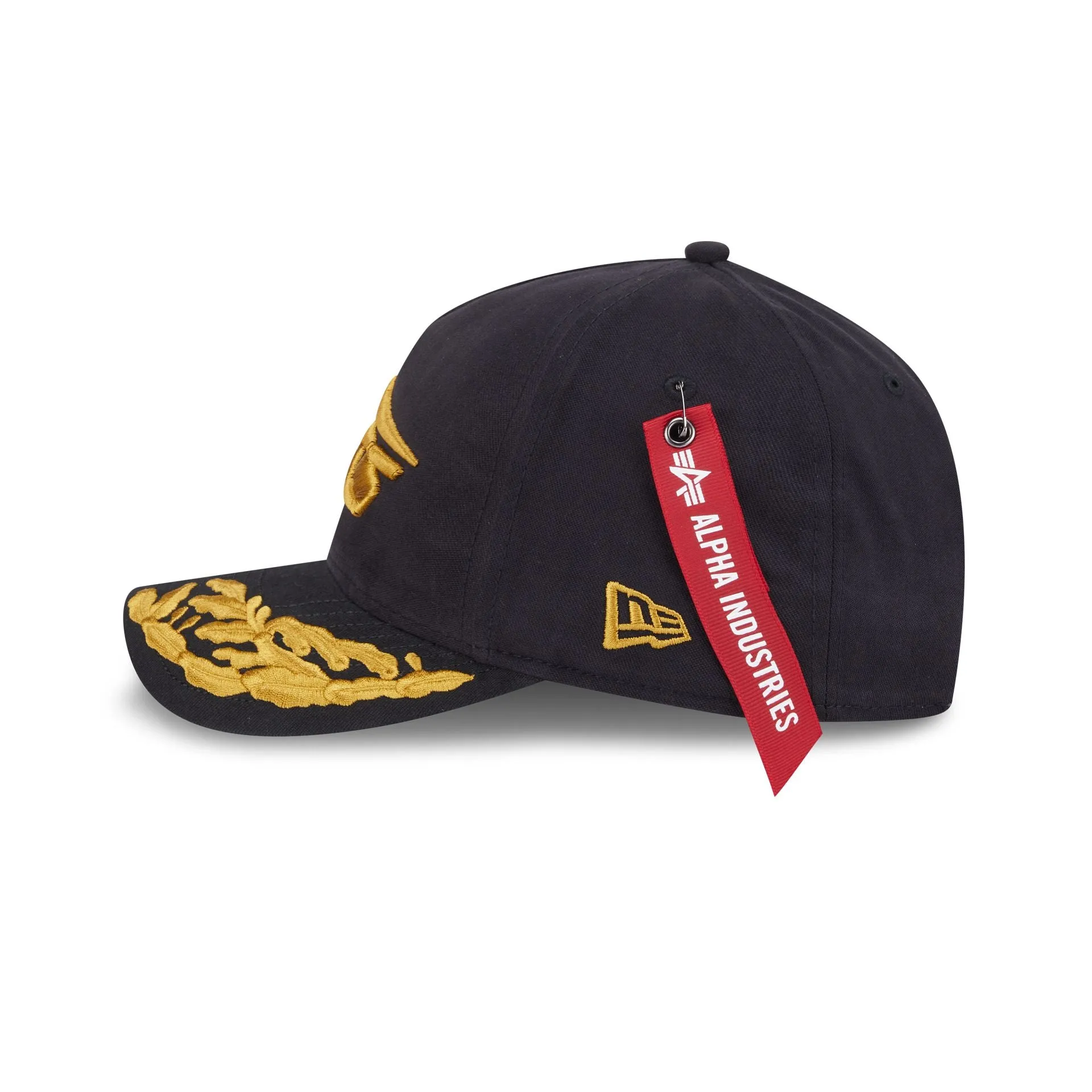 Alpha Industries x New York Jets Black 9FORTY M-Crown A-Frame Snapback Hat sold by New Era product image thumbnail 4