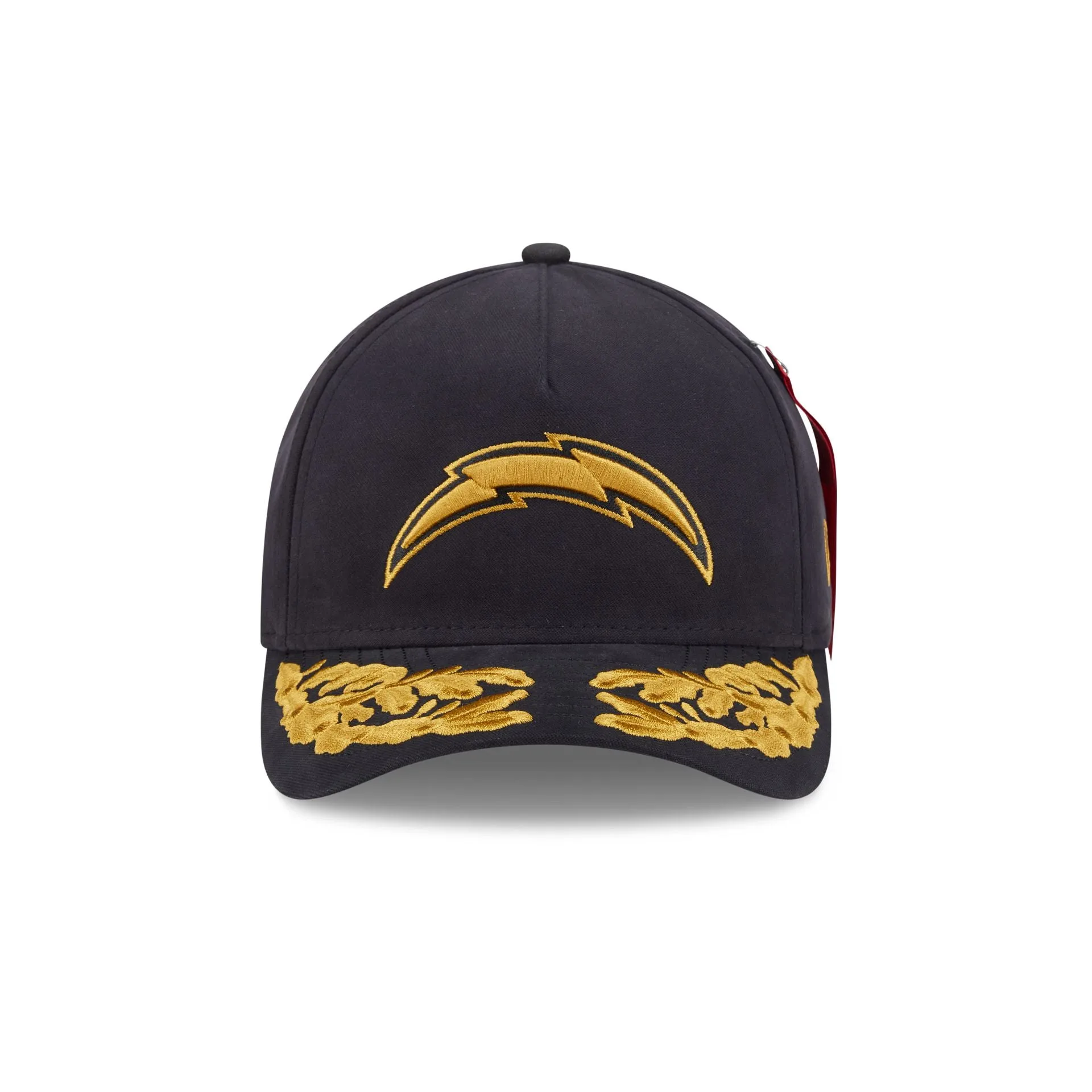 Alpha Industries x Los Angeles Chargers Black 9FORTY M-Crown A-Frame Snapback Hat sold by New Era product image thumbnail 2