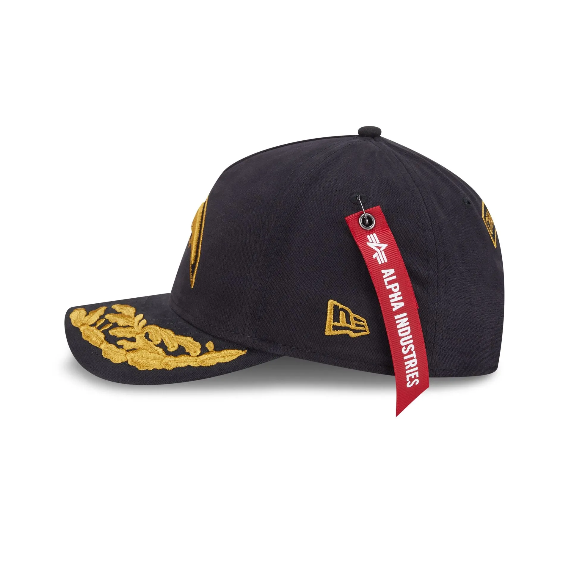 Alpha Industries x Los Angeles Chargers Black 9FORTY M-Crown A-Frame Snapback Hat sold by New Era product image thumbnail 4