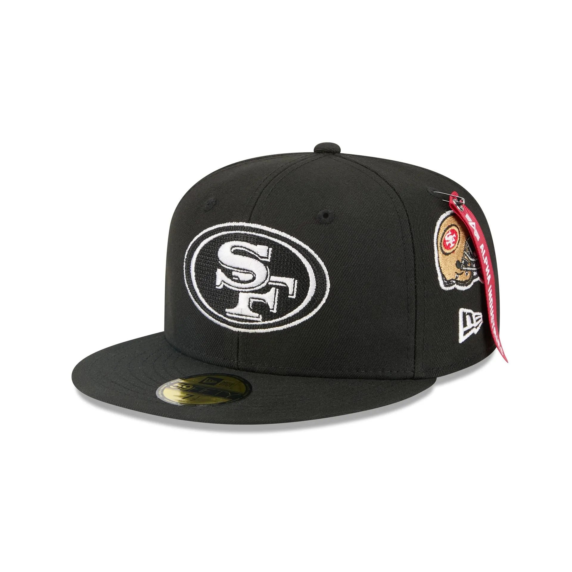 Alpha Industries x San Francisco 49ers Black 59FIFTY Fitted Hat sold by New Era