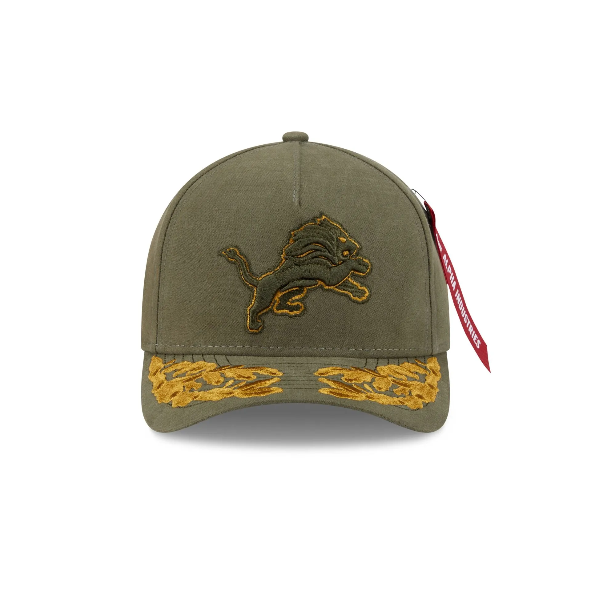 Alpha Industries x Detroit Lions Olive Green 9FORTY M-Crown A-Frame Snapback Hat sold by New Era product image thumbnail 2