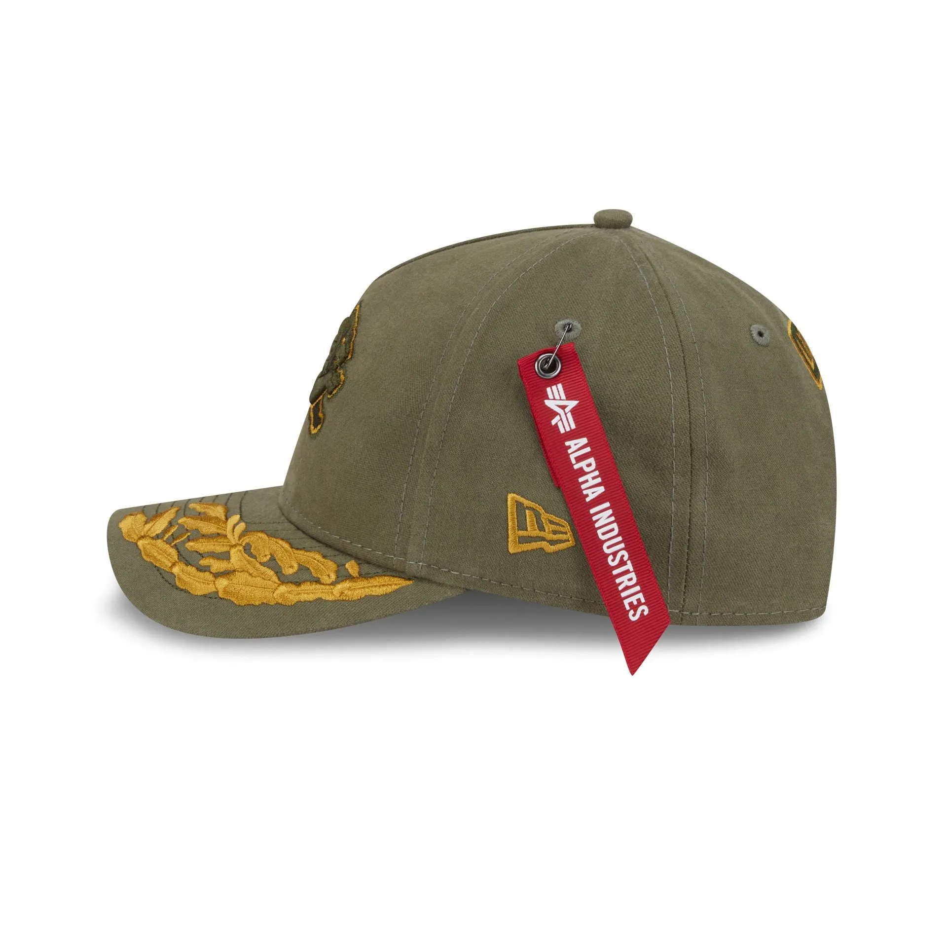 Alpha Industries x Detroit Lions Olive Green 9FORTY M-Crown A-Frame Snapback Hat sold by New Era product image thumbnail 4