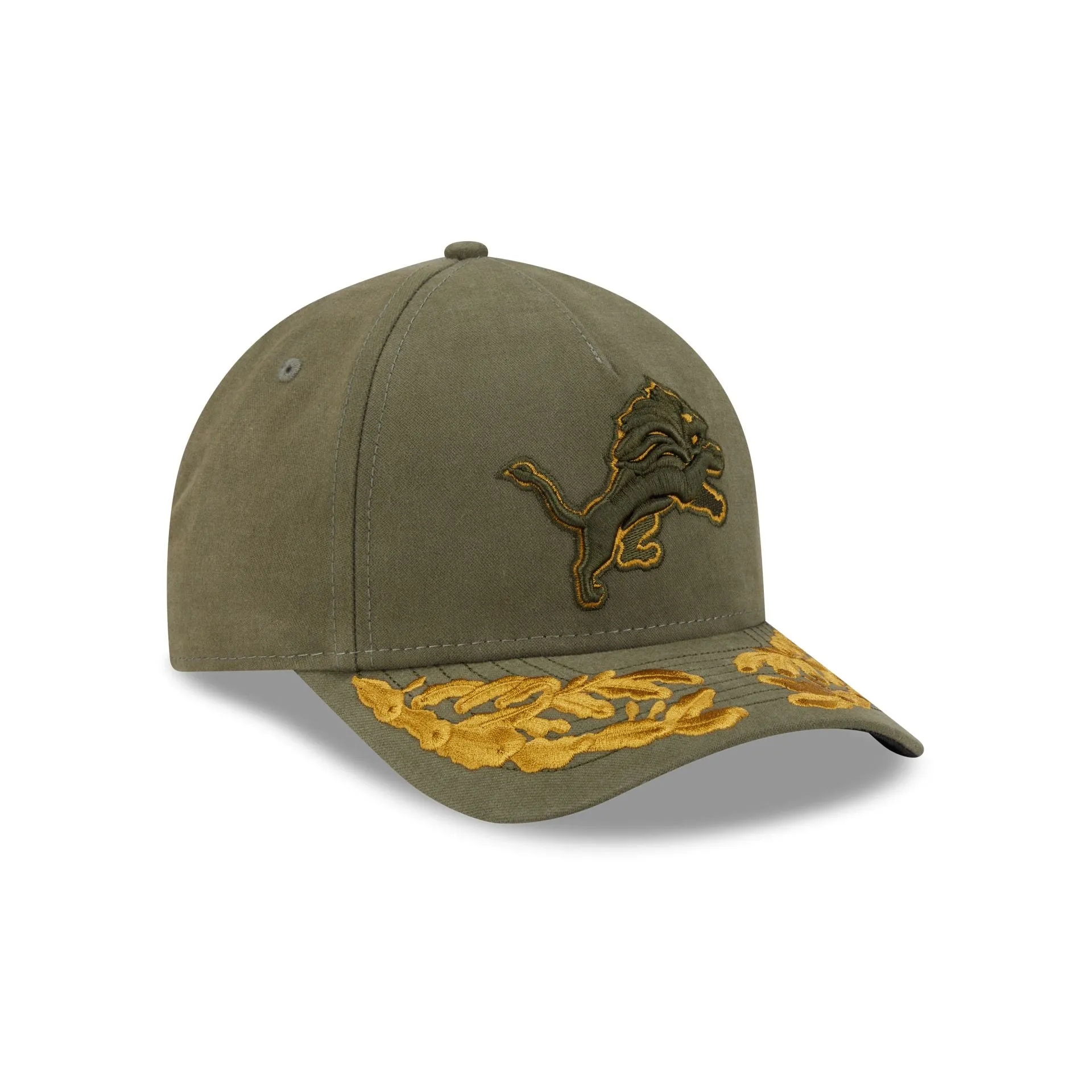 Alpha Industries x Detroit Lions Olive Green 9FORTY M-Crown A-Frame Snapback Hat sold by New Era product image thumbnail 3