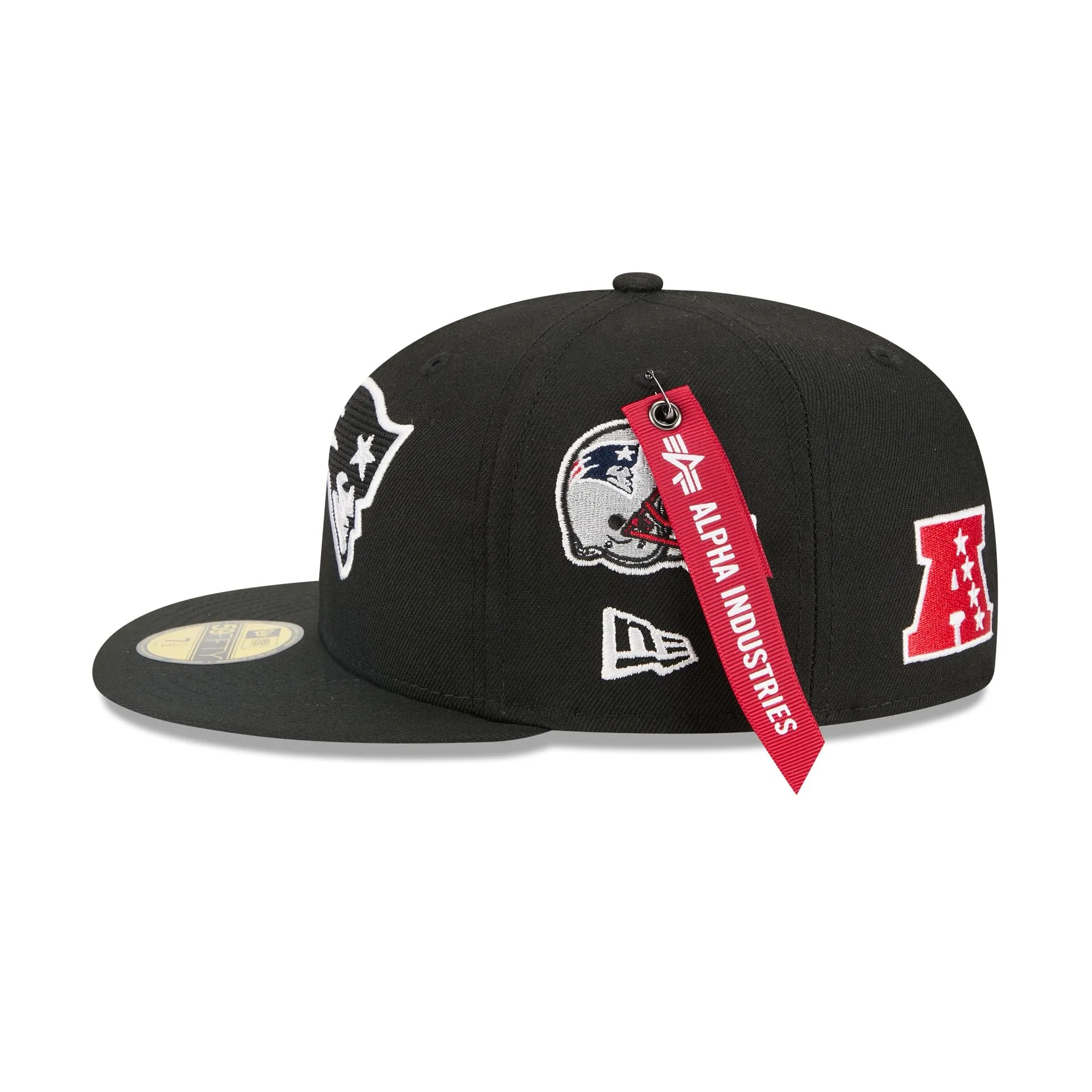 Alpha Industries x New England Patriots Black 59FIFTY Fitted Hat sold by New Era product image thumbnail 4