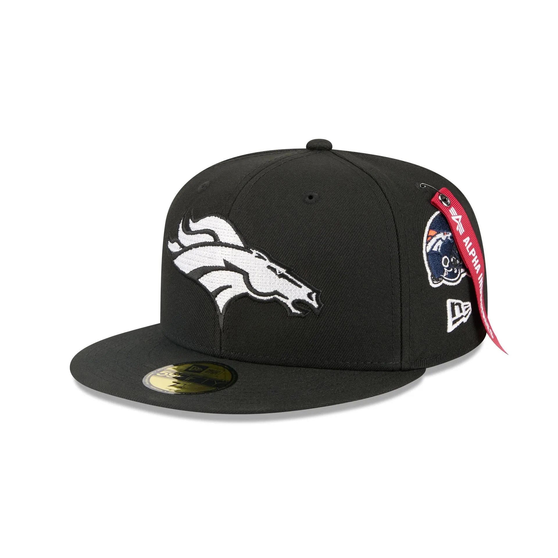 Alpha Industries x Denver Broncos Black 59FIFTY Fitted Hat sold by New Era