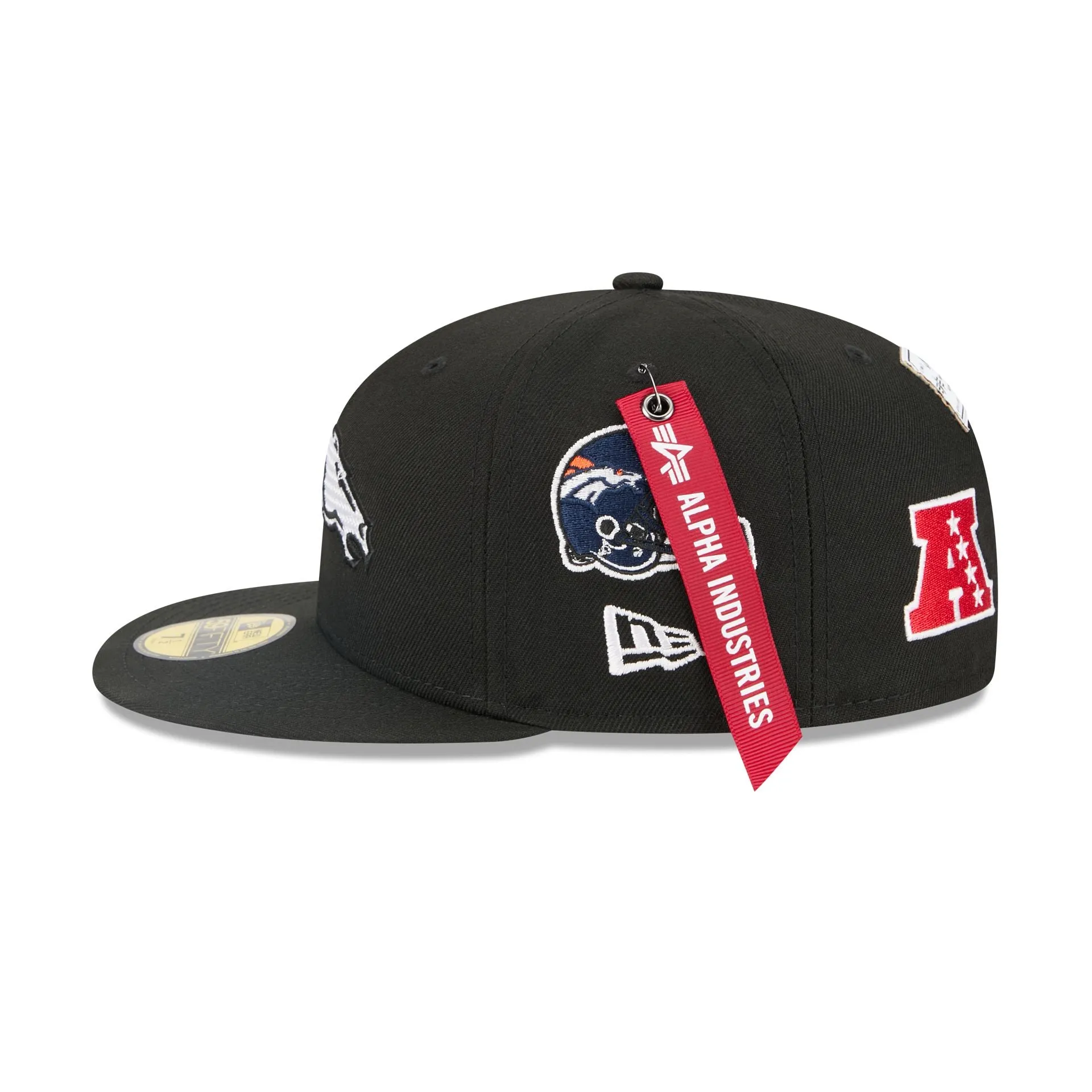 Alpha Industries x Denver Broncos Black 59FIFTY Fitted Hat sold by New Era product image thumbnail 4