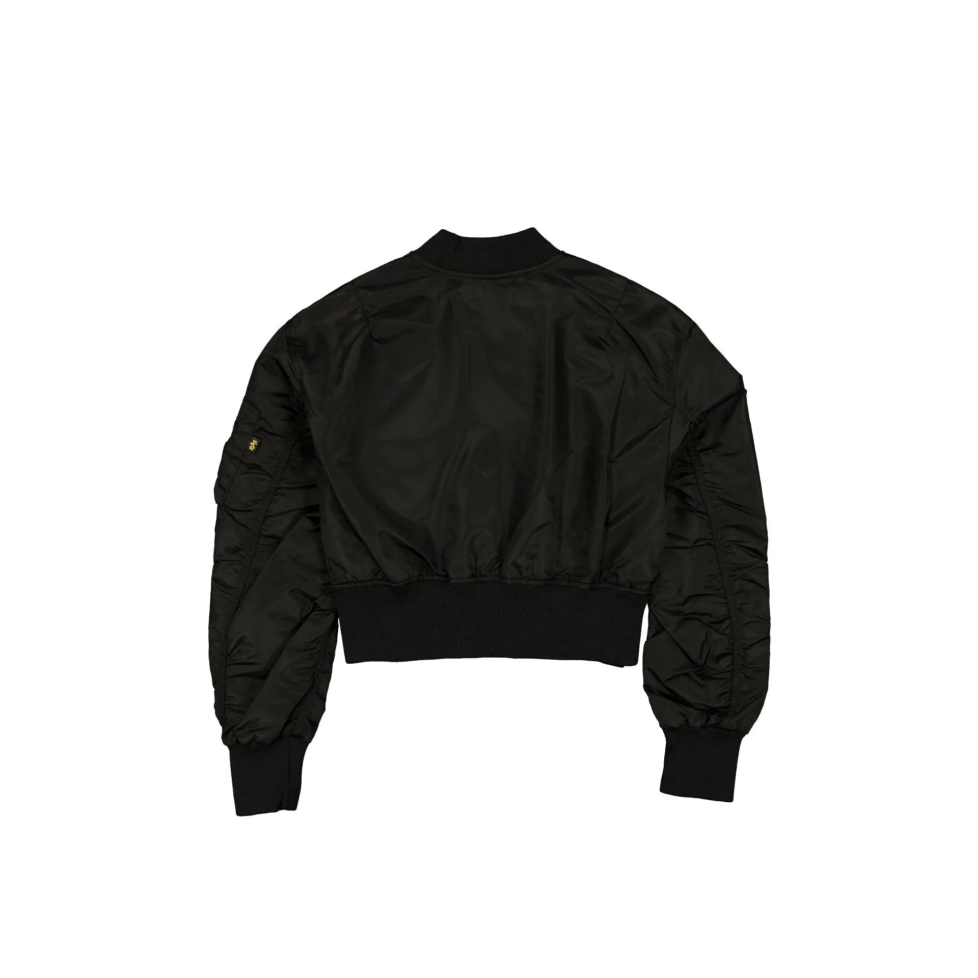 Alpha Industries x Dallas Cowboys Black and Gold Women's Cropped L-2B Bomber Jacket sold by New Era product image thumbnail 2