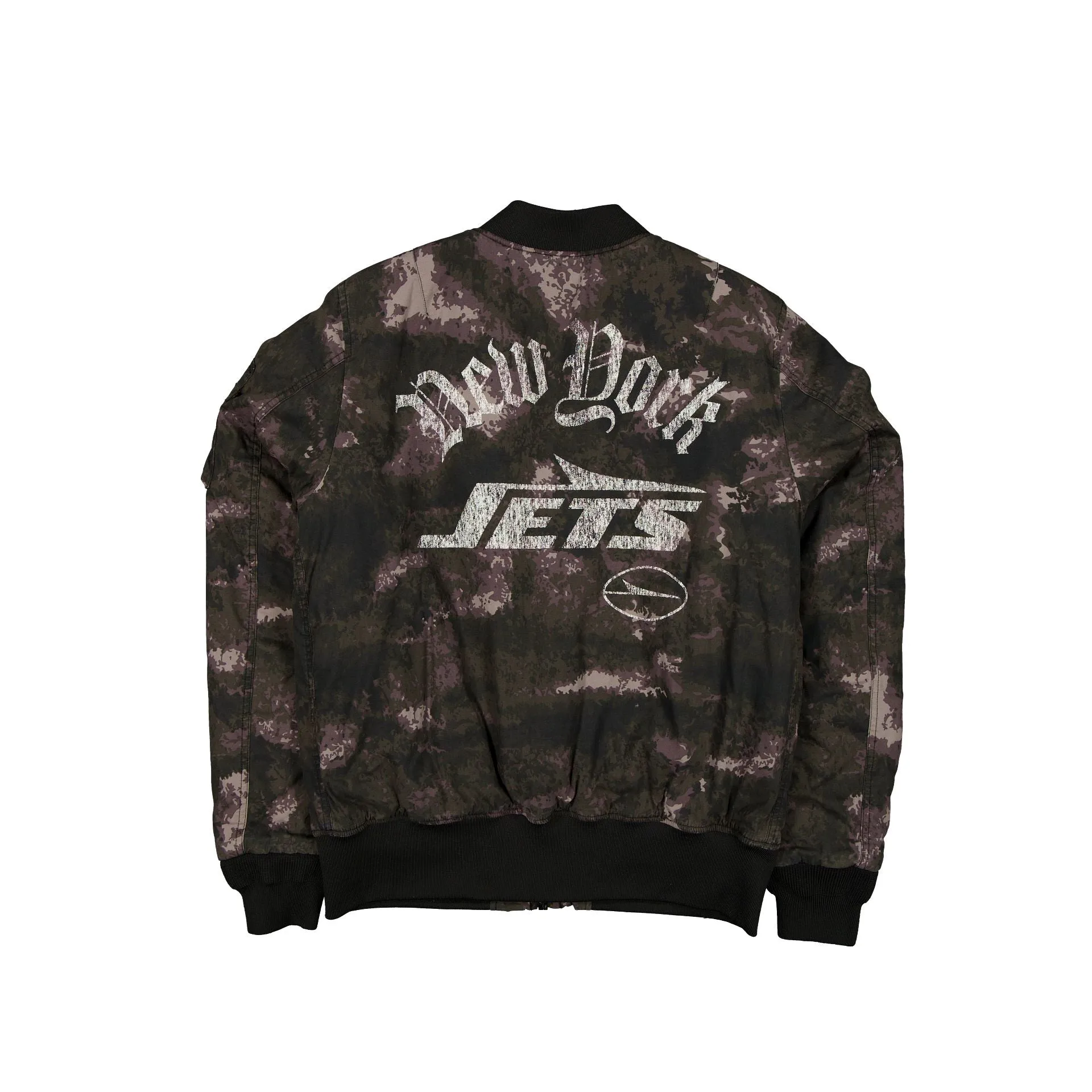 Alpha Industries x New York Jets Black Camo MA-1 Bomber Jacket sold by New Era product image thumbnail 3