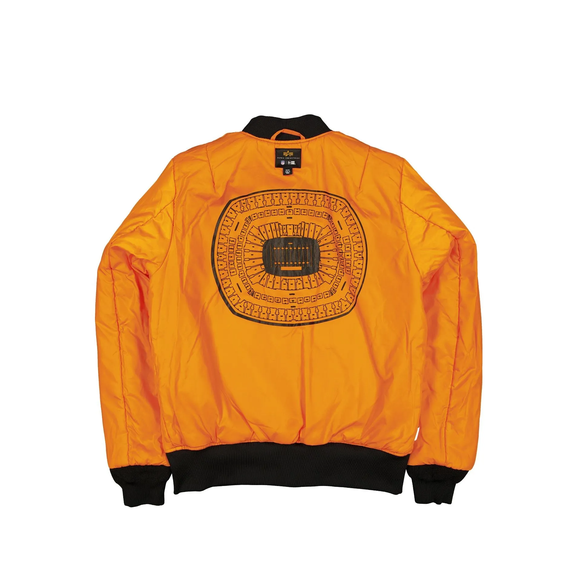 Alpha Industries x New York Jets Black Camo MA-1 Bomber Jacket sold by New Era product image thumbnail 2