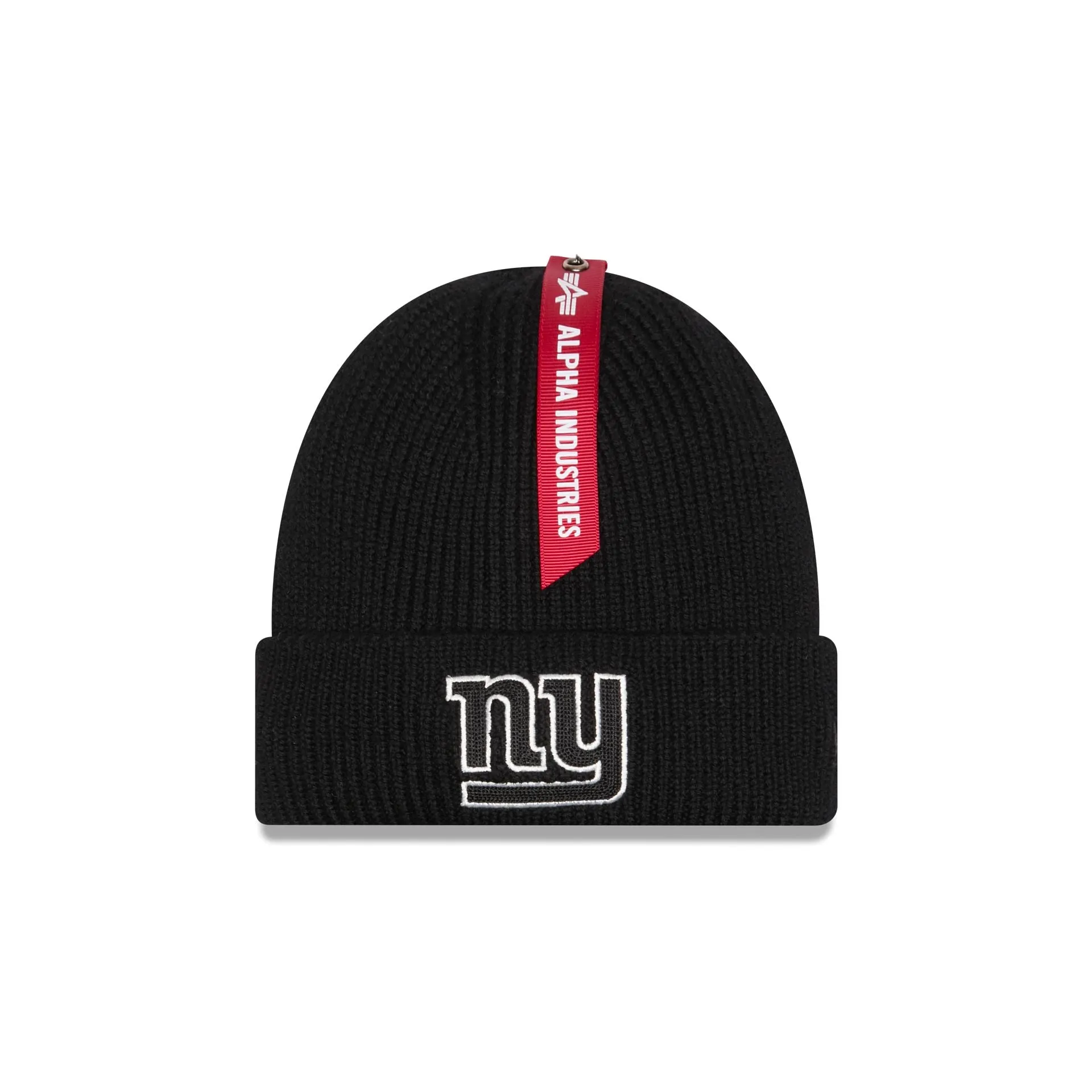 Alpha Industries x New York Giants Black Cuff Knit Hat sold by New Era