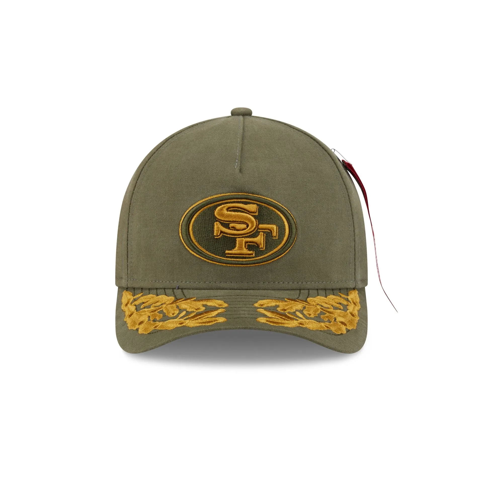 Alpha Industries x San Francisco 49ers Olive Green 9FORTY M-Crown A-Frame Snapback Hat sold by New Era product image thumbnail 2
