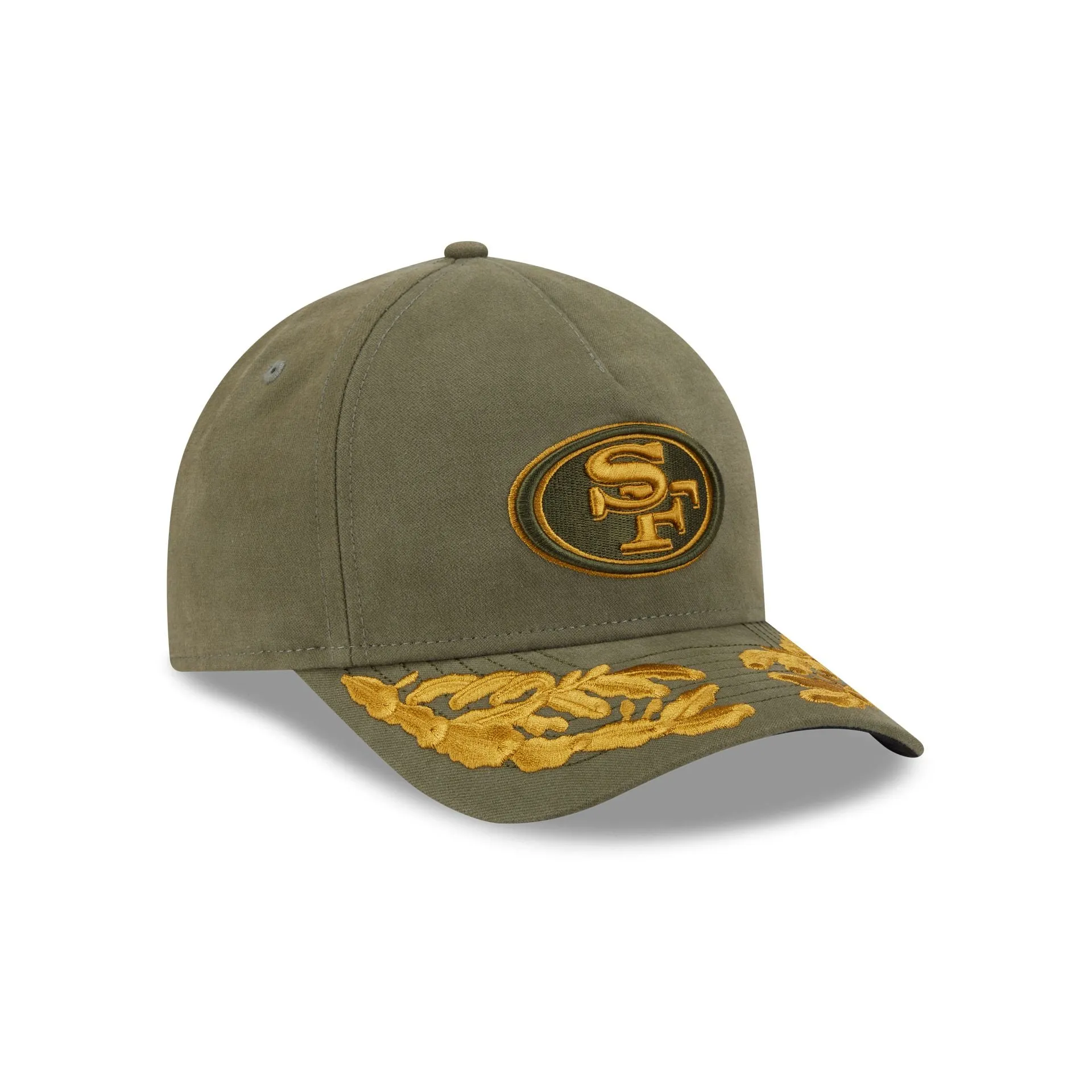 Alpha Industries x San Francisco 49ers Olive Green 9FORTY M-Crown A-Frame Snapback Hat sold by New Era product image thumbnail 3