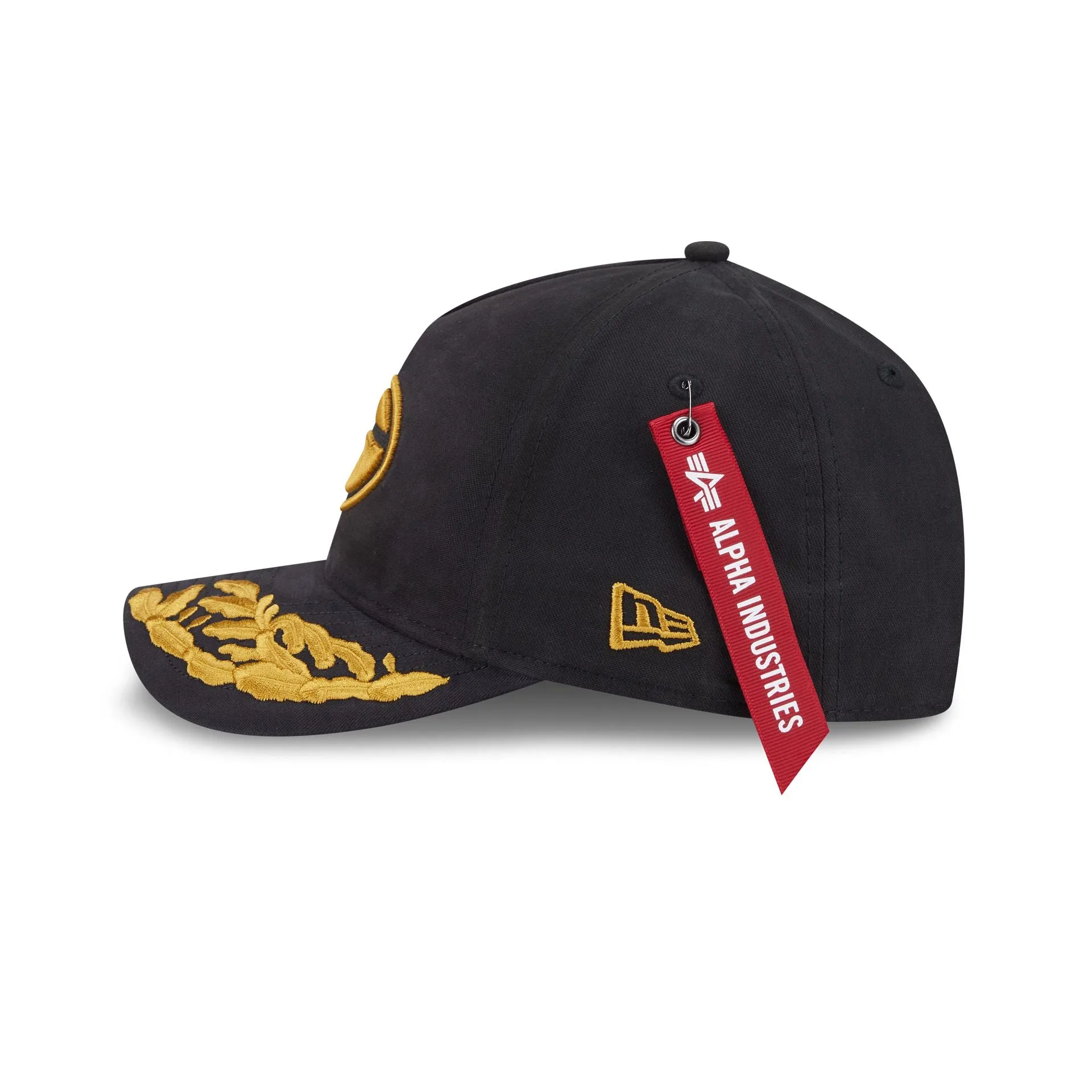 Alpha Industries x Green Bay Packers Black 9FORTY M-Crown A-Frame Snapback Hat sold by New Era product image thumbnail 4
