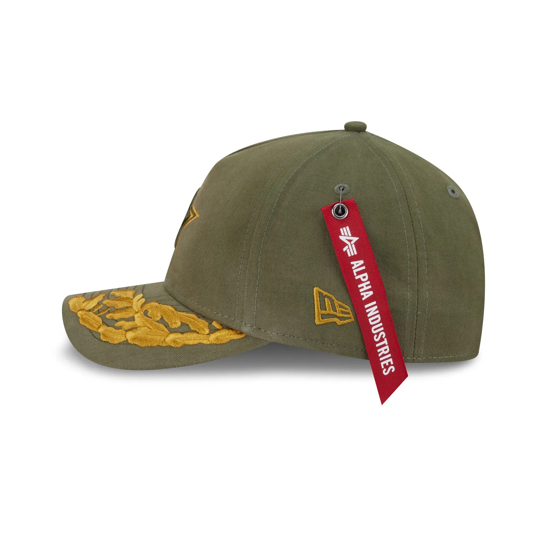Alpha Industries x Dallas Cowboys Olive Green 9FORTY M-Crown A-Frame Snapback Hat sold by New Era product image thumbnail 4