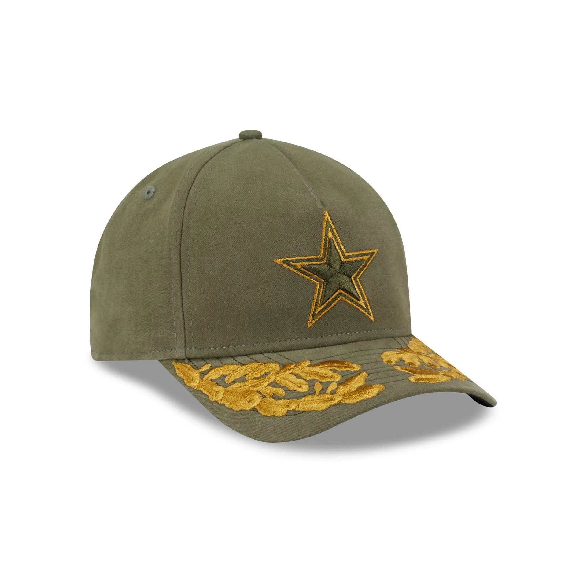 Alpha Industries x Dallas Cowboys Olive Green 9FORTY M-Crown A-Frame Snapback Hat sold by New Era product image thumbnail 3