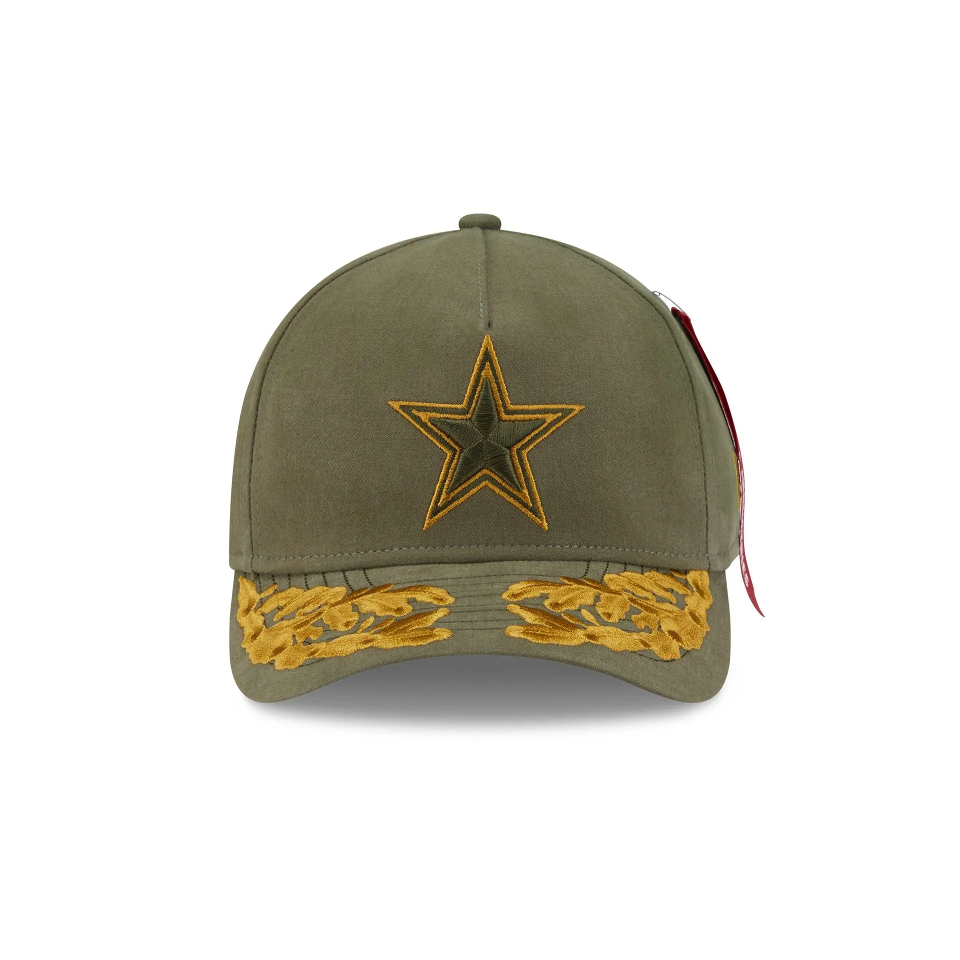 Alpha Industries x Dallas Cowboys Olive Green 9FORTY M-Crown A-Frame Snapback Hat sold by New Era product image thumbnail 2