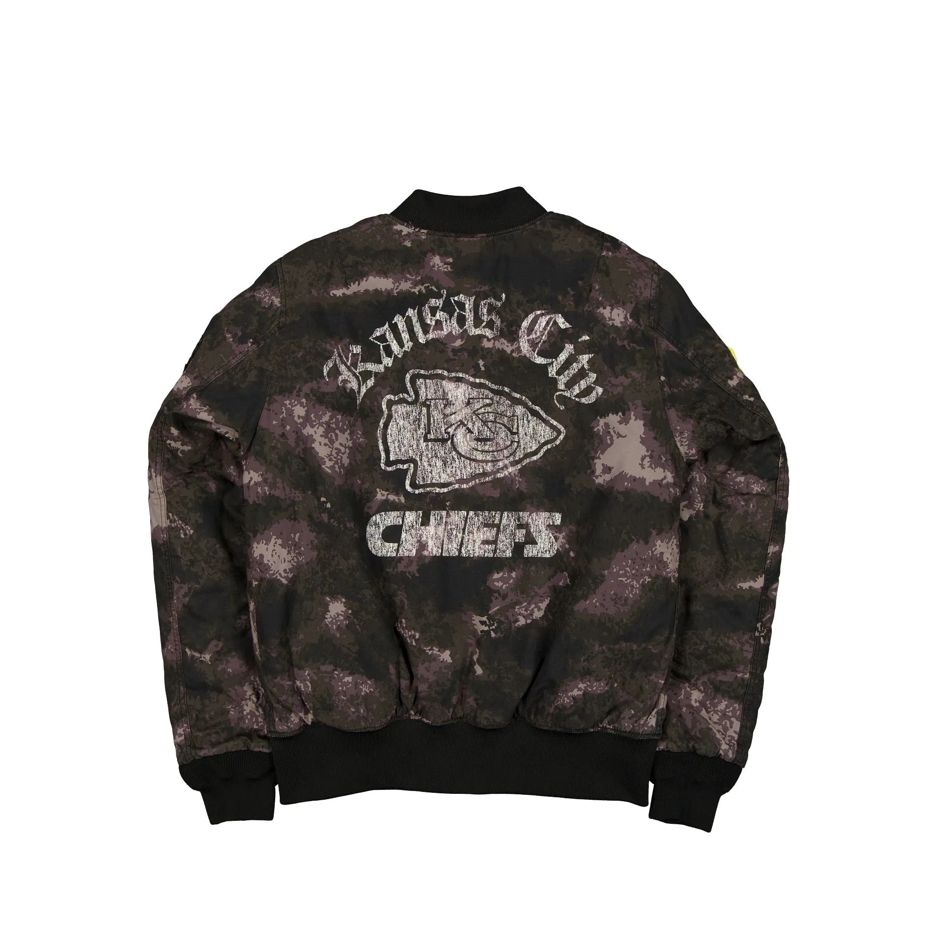 Alpha Industries x Kansas City Chiefs Black Camo MA-1 Bomber Jacket sold by New Era product image thumbnail 3