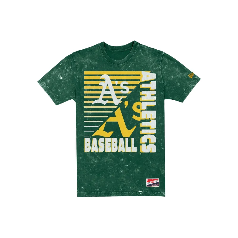 Athletics Throwback Washed T-Shirt sold by New Era