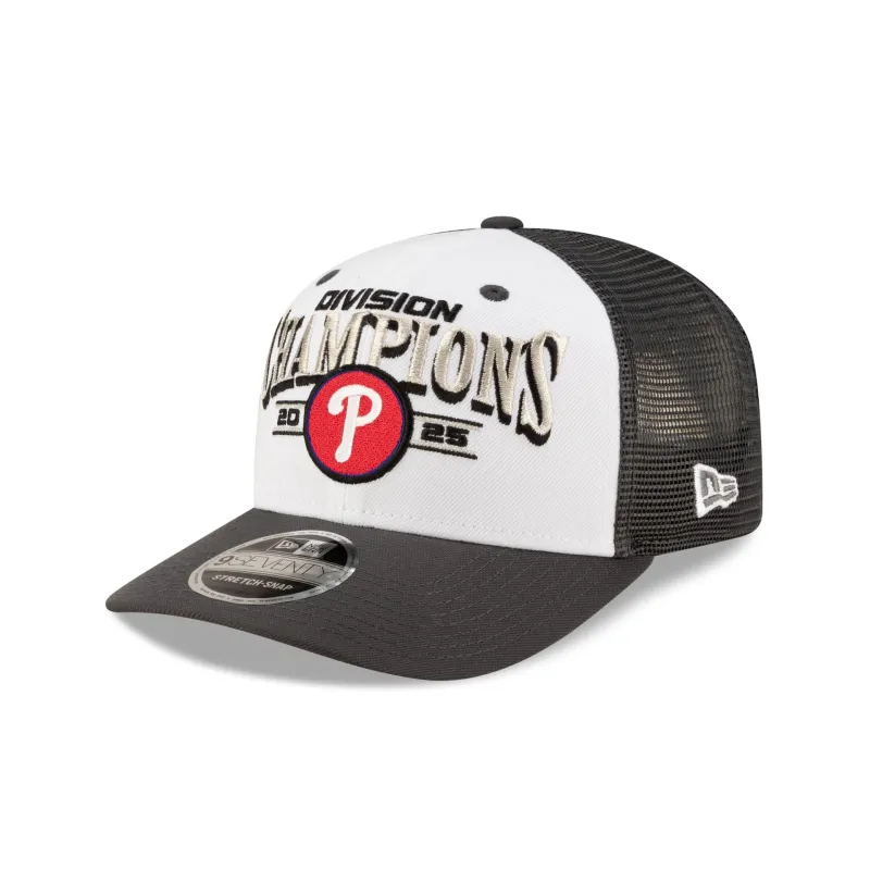 Philadelphia Phillies 2025 Regular Season Division Champions Locker Room 9SEVENTY Stretch-Snap Hat sold by New Era