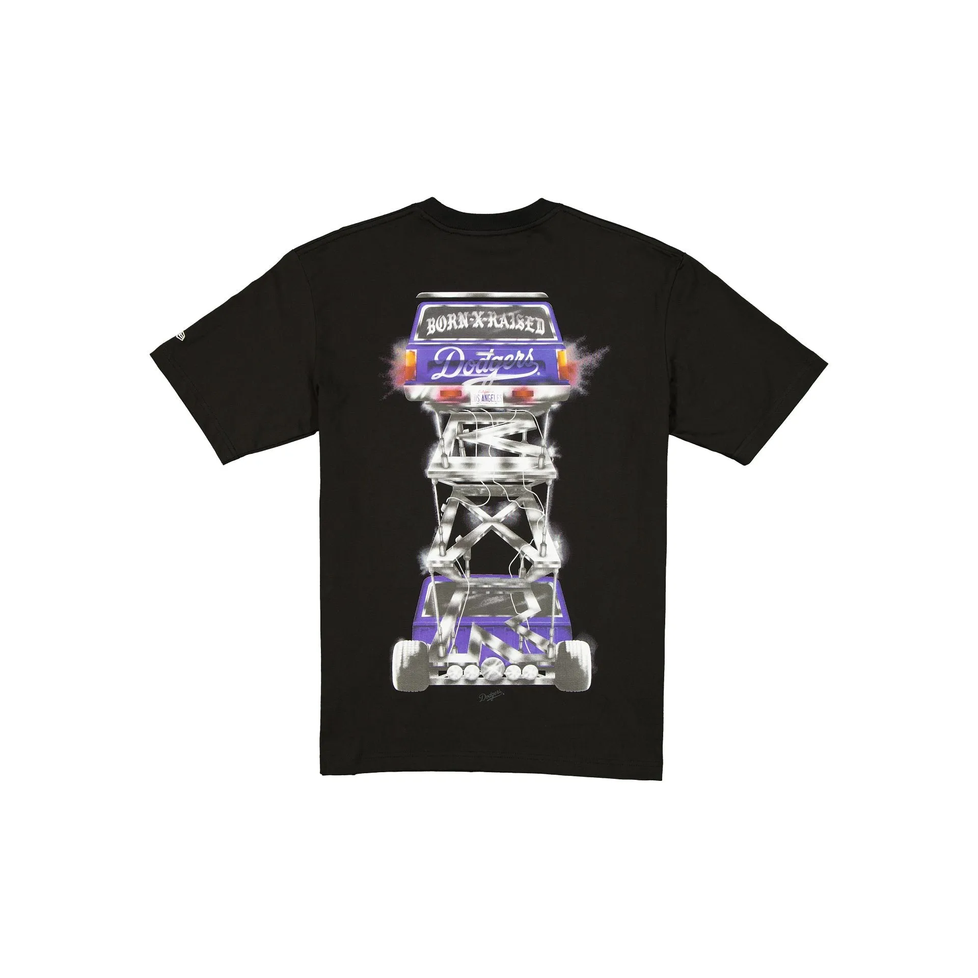 Born x Raised x Los Angeles Dodgers Low Rider Black T-Shirt sold by New Era product image thumbnail 2