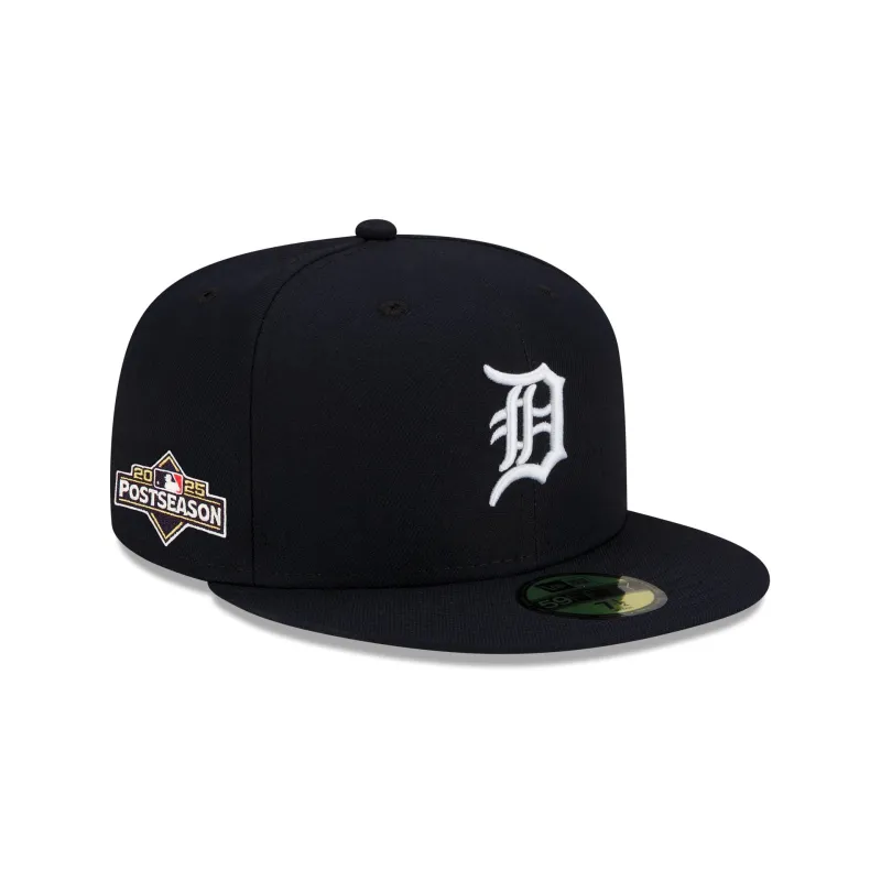 Detroit Tigers 2025 Postseason Side Patch 59FIFTY Fitted Hat sold by New Era