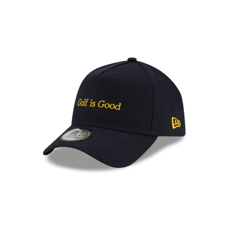 New Era Cap Golf is Good Navy 9FORTY A-Frame Snapback Hat sold by New Era