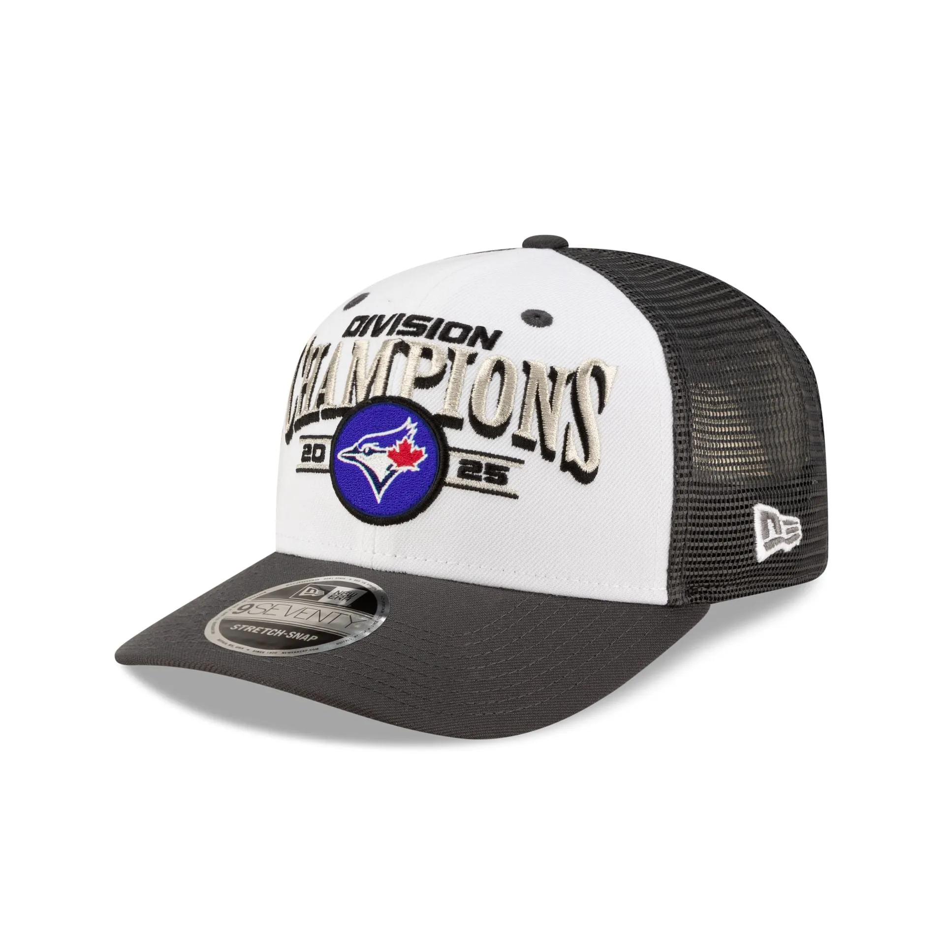 Toronto Blue Jays 2025 Regular Season Division Champions Locker Room 9SEVENTY Stretch-Snap Hat sold by New Era