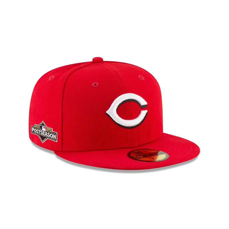 Cincinnati Reds 2025 Postseason Side Patch 59FIFTY Fitted Hat sold by New Era