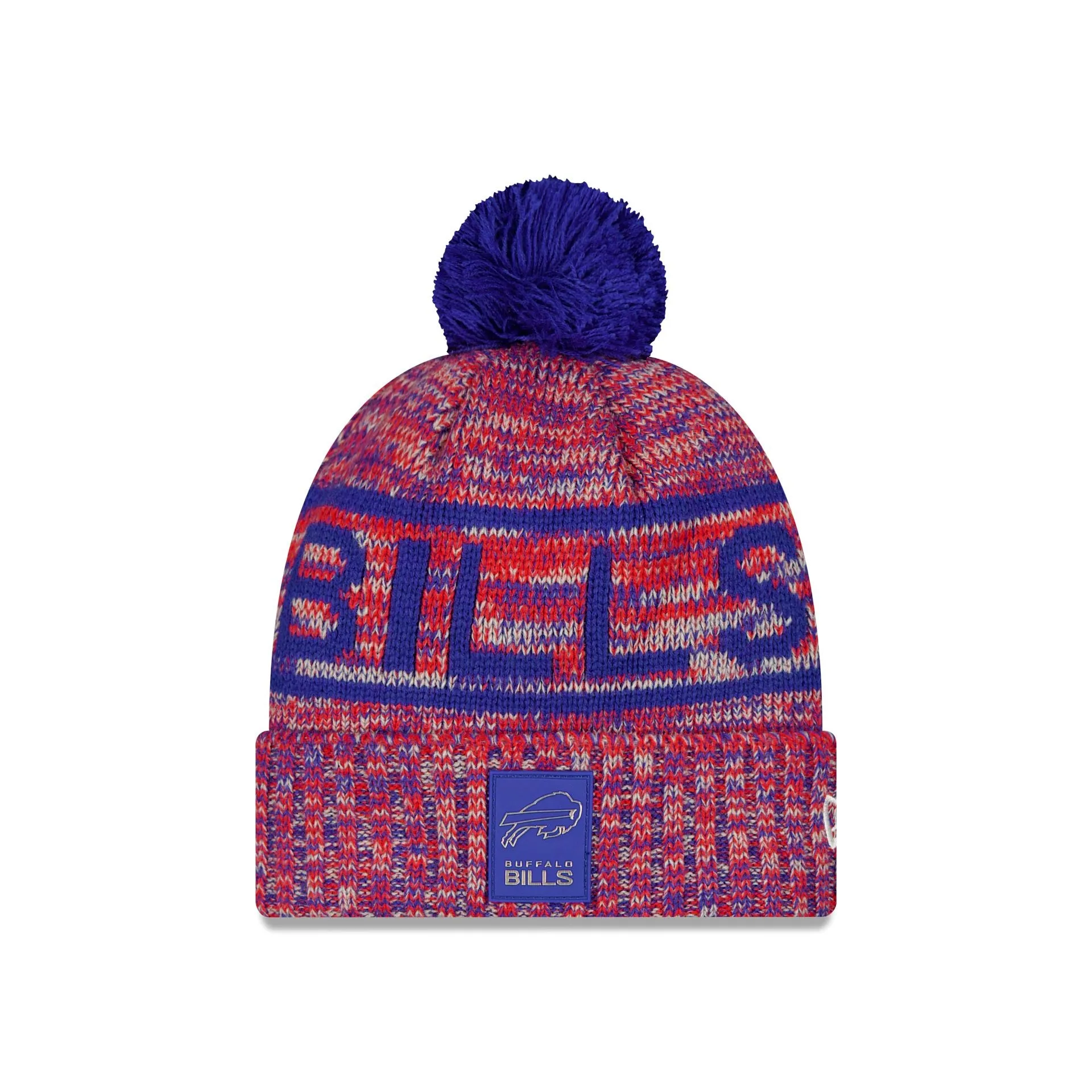 Buffalo Bills 2025 Sideline Cold Weather Pom Knit Hat sold by New Era