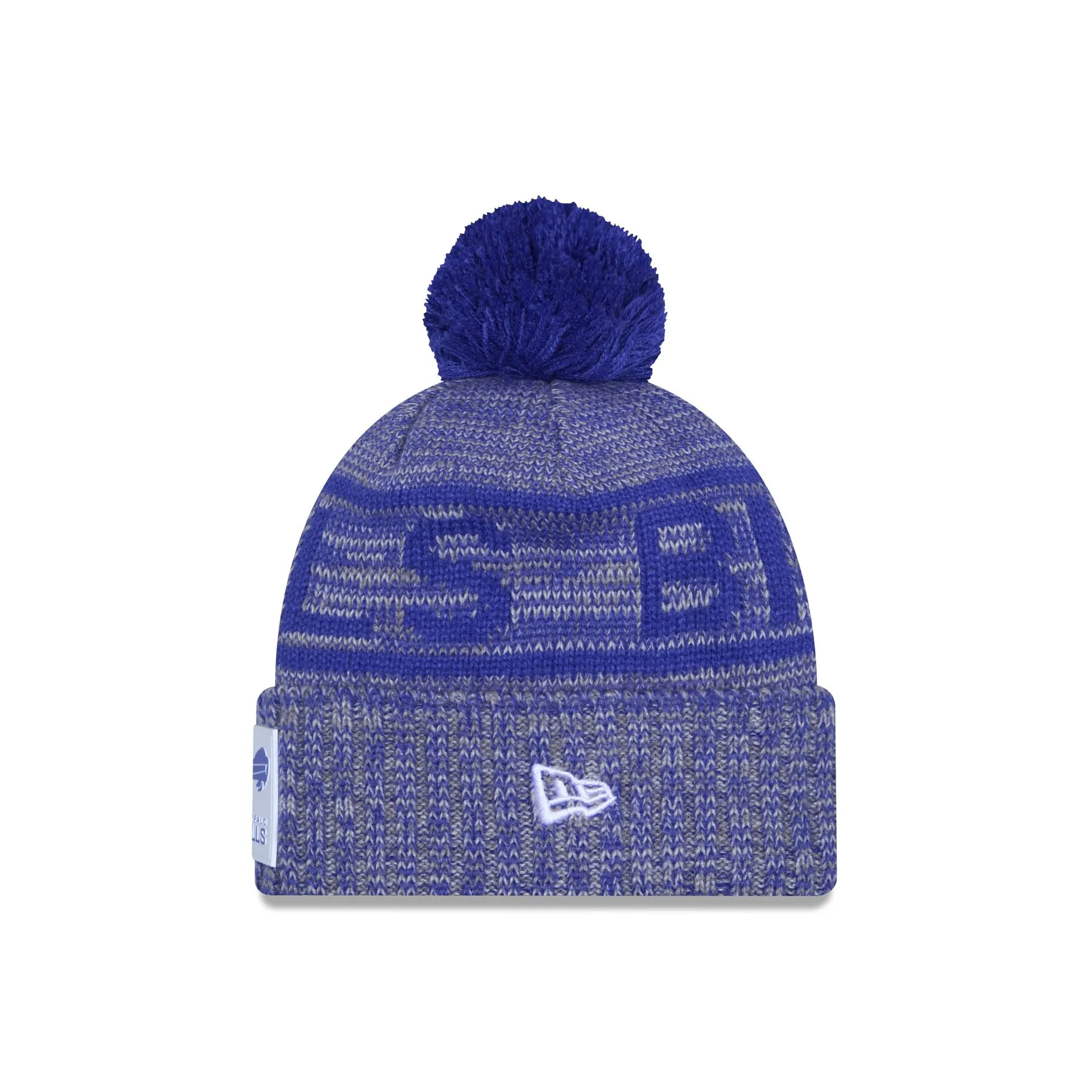 Buffalo Bills 2025 Sideline Cold Weather Gray Pom Knit Hat sold by New Era product image thumbnail 2