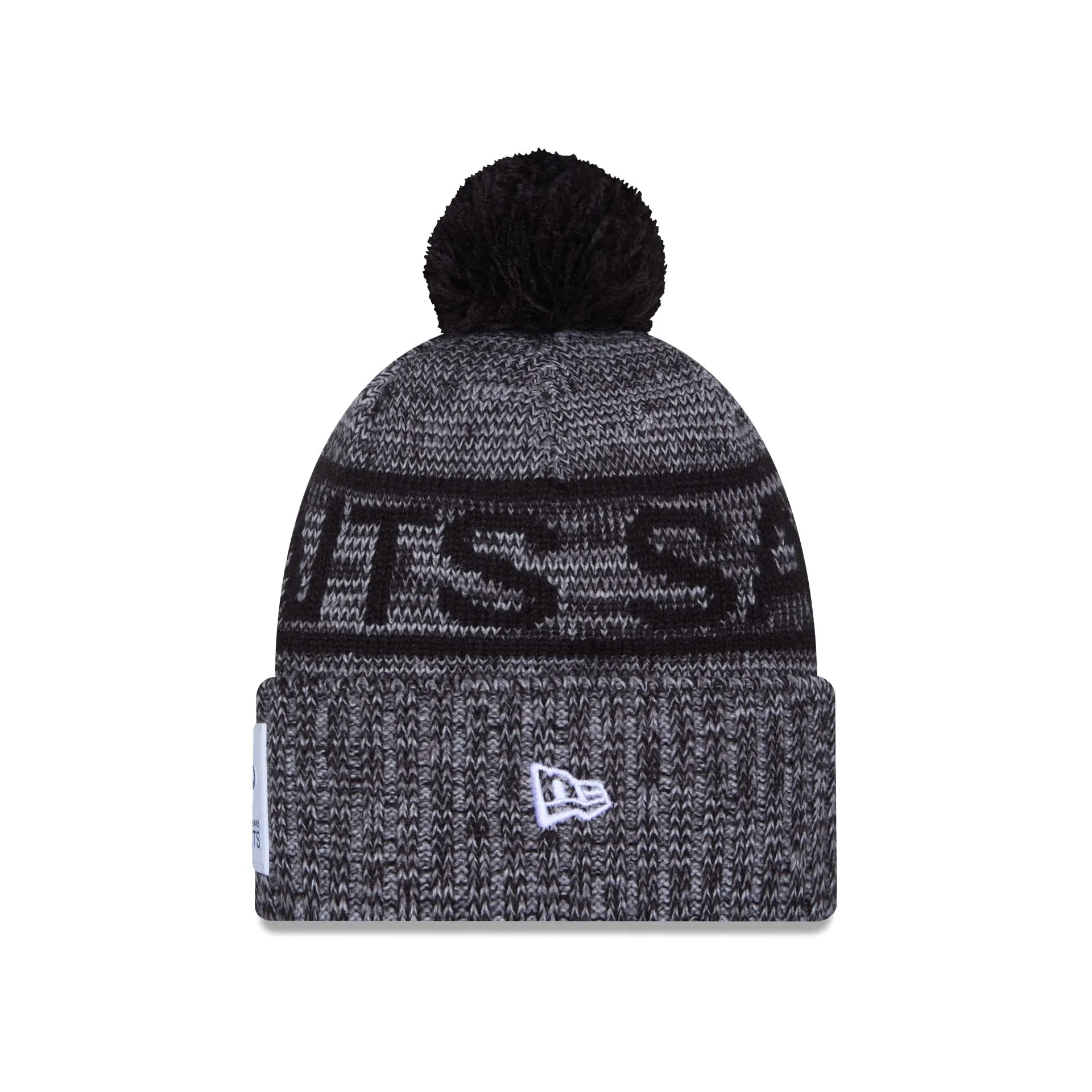 New Orleans Saints 2025 Sideline Cold Weather Gray Pom Knit Hat sold by New Era product image thumbnail 2