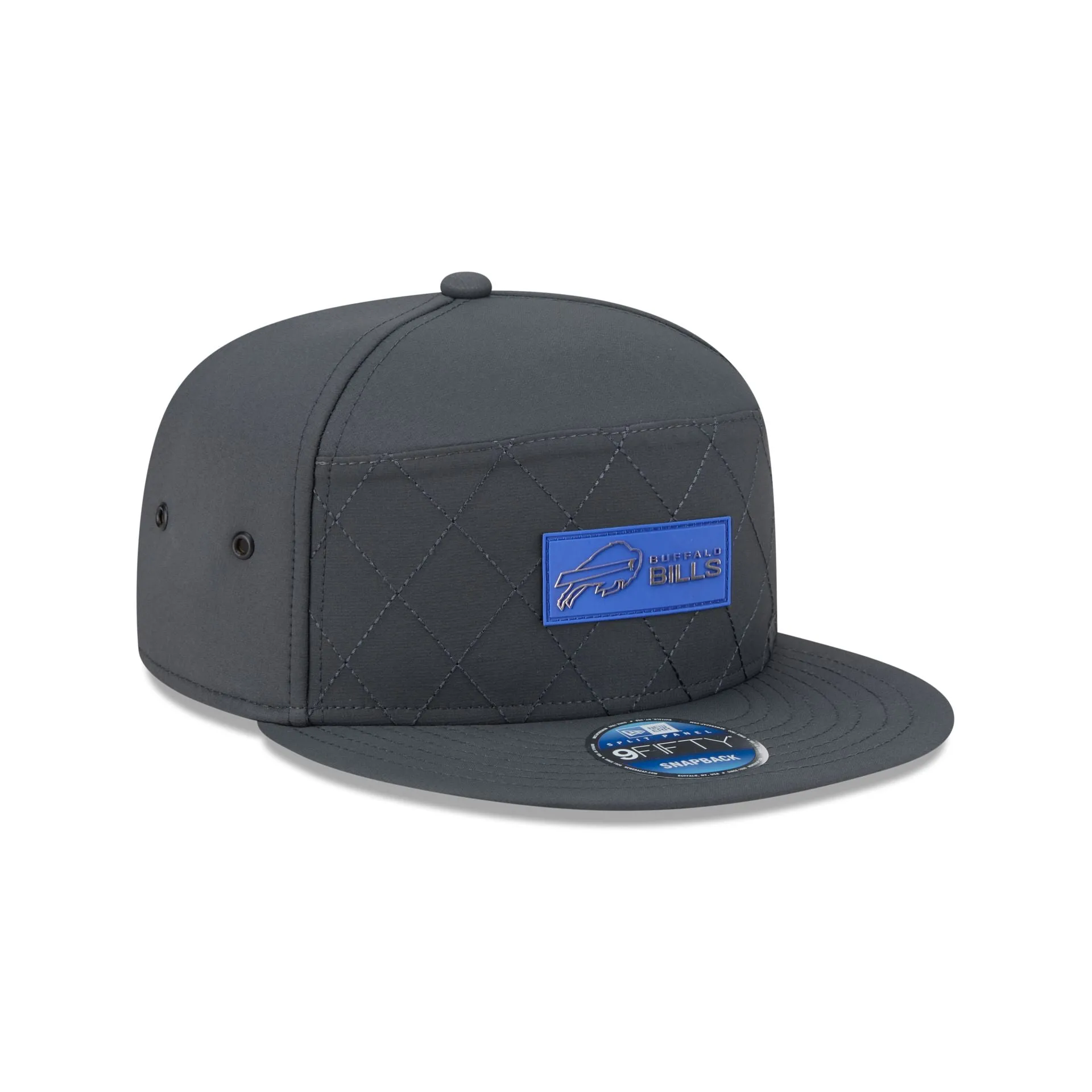 Buffalo Bills 2025 Sideline Cold Weather Steel Clouds Split Panel 9FIFTY Snapback Hat sold by New Era product image thumbnail 3